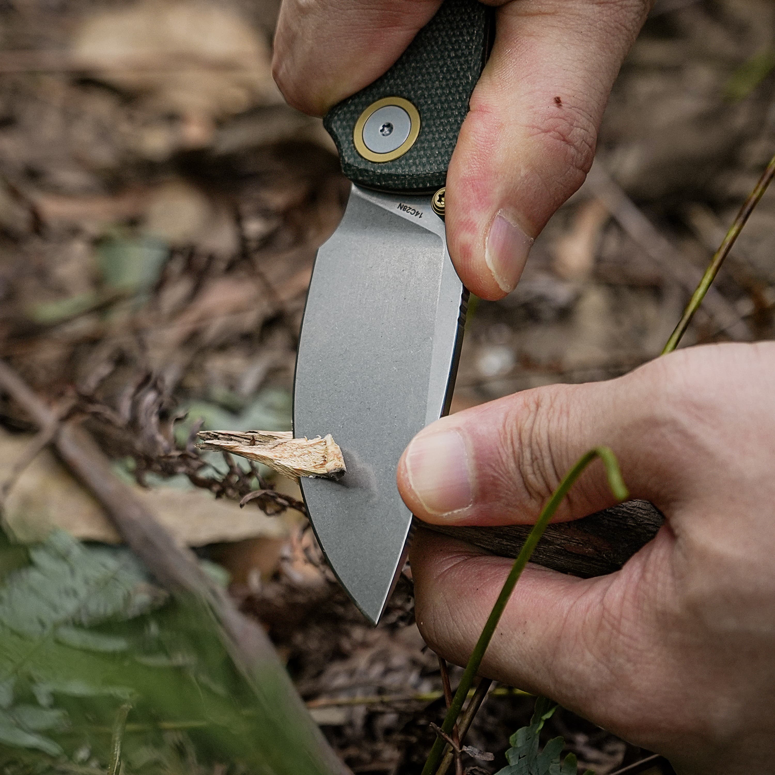 Porcupine Micarta Camp Knife | Tough Folder for Wilderness Survival