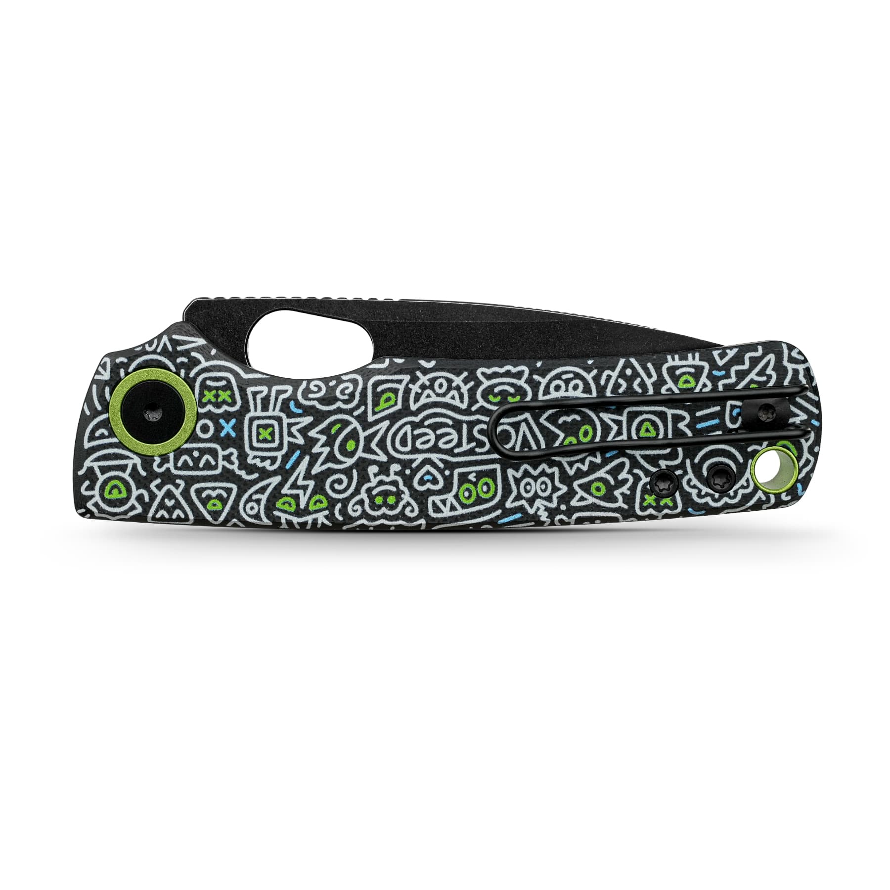 Porcupine 14C28N Pocket Knife | Doodle Monster G10 Safety Folder