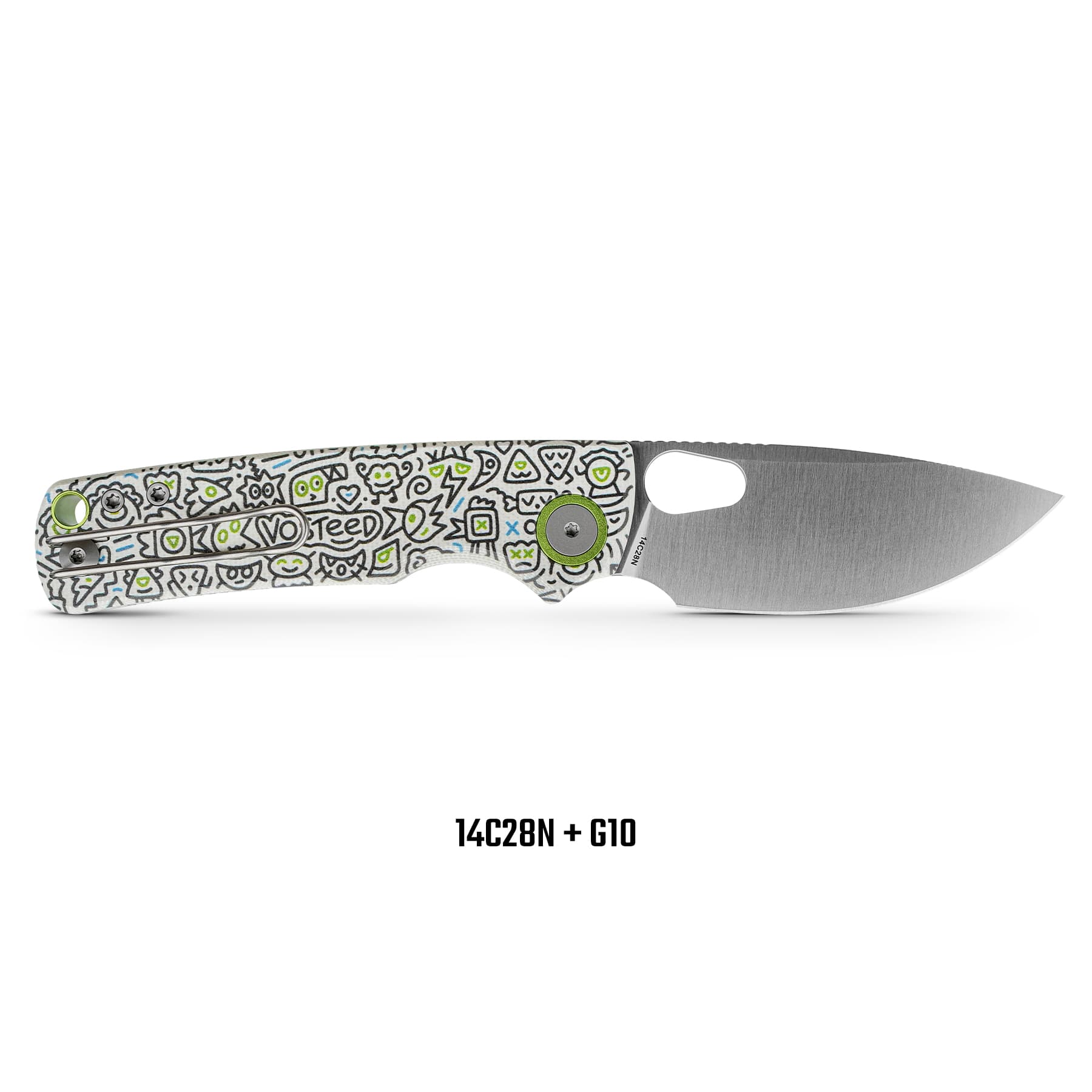 Porcupine - Top Liner Lock (2.99" 14C28N Blade & G10 Handle) - A2620