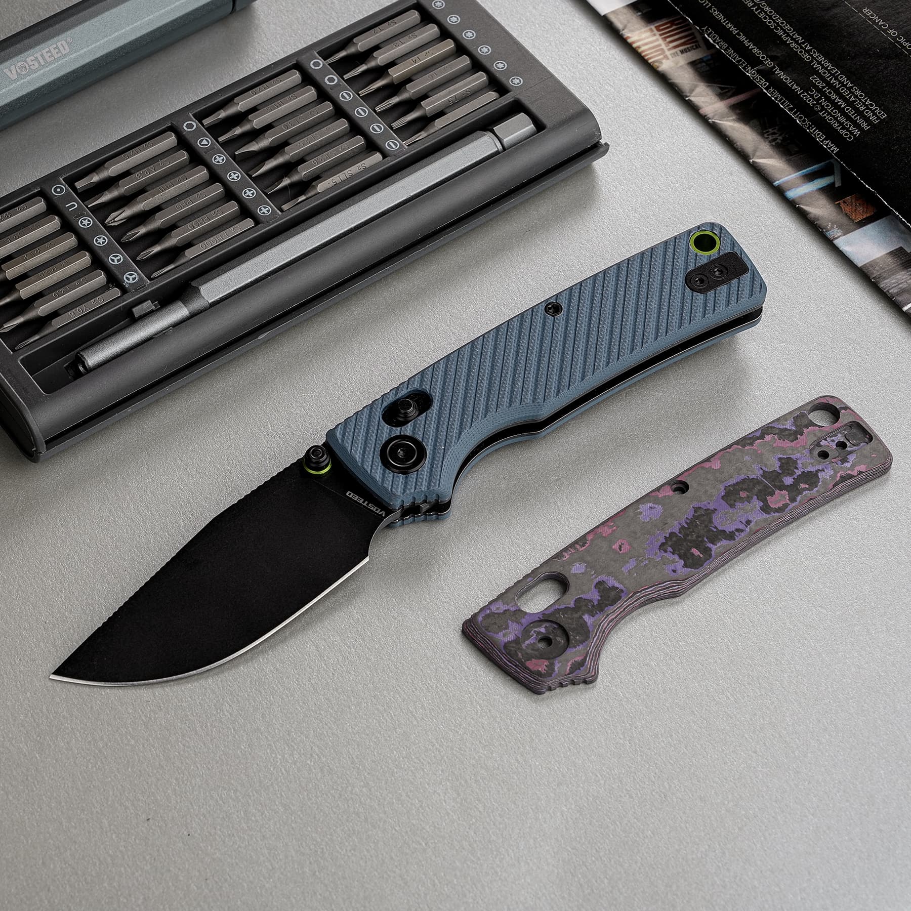 Porcupine ModSwap™ - Crossbar Lock Knife (3.08" 154CM Blade & G10 Handle) - A3102