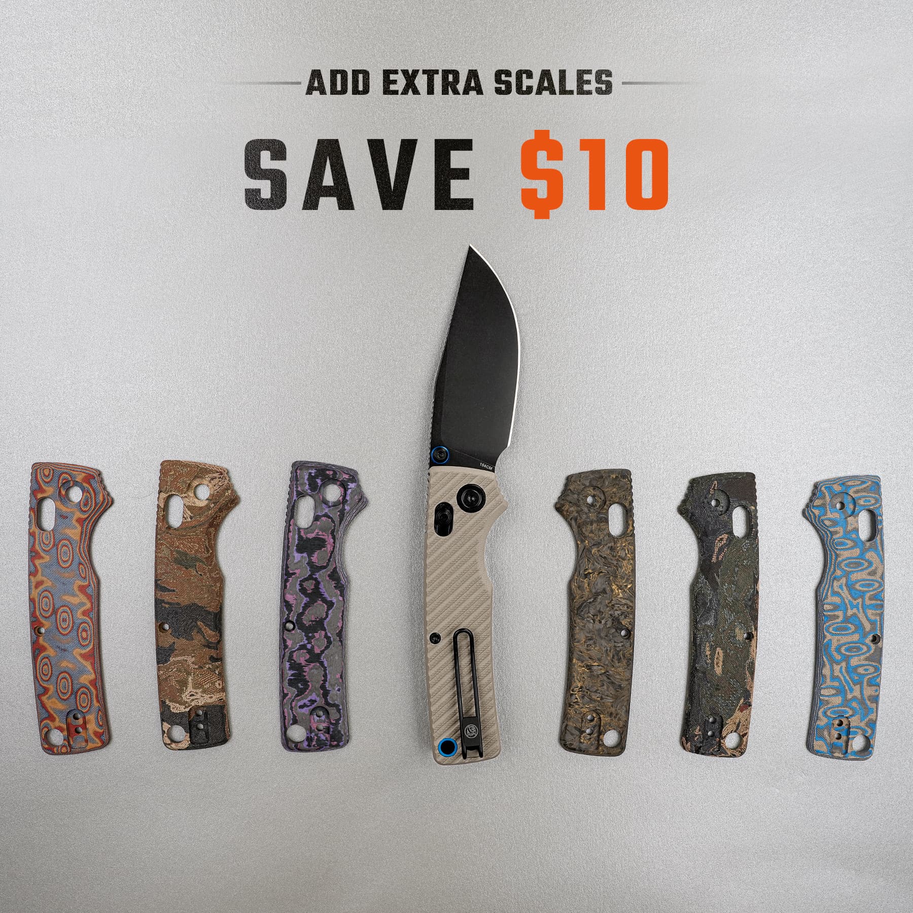 Porcupine ModSwap™ - Crossbar Lock Knife (3.08" 154CM Blade & G10 Handle) - A3103