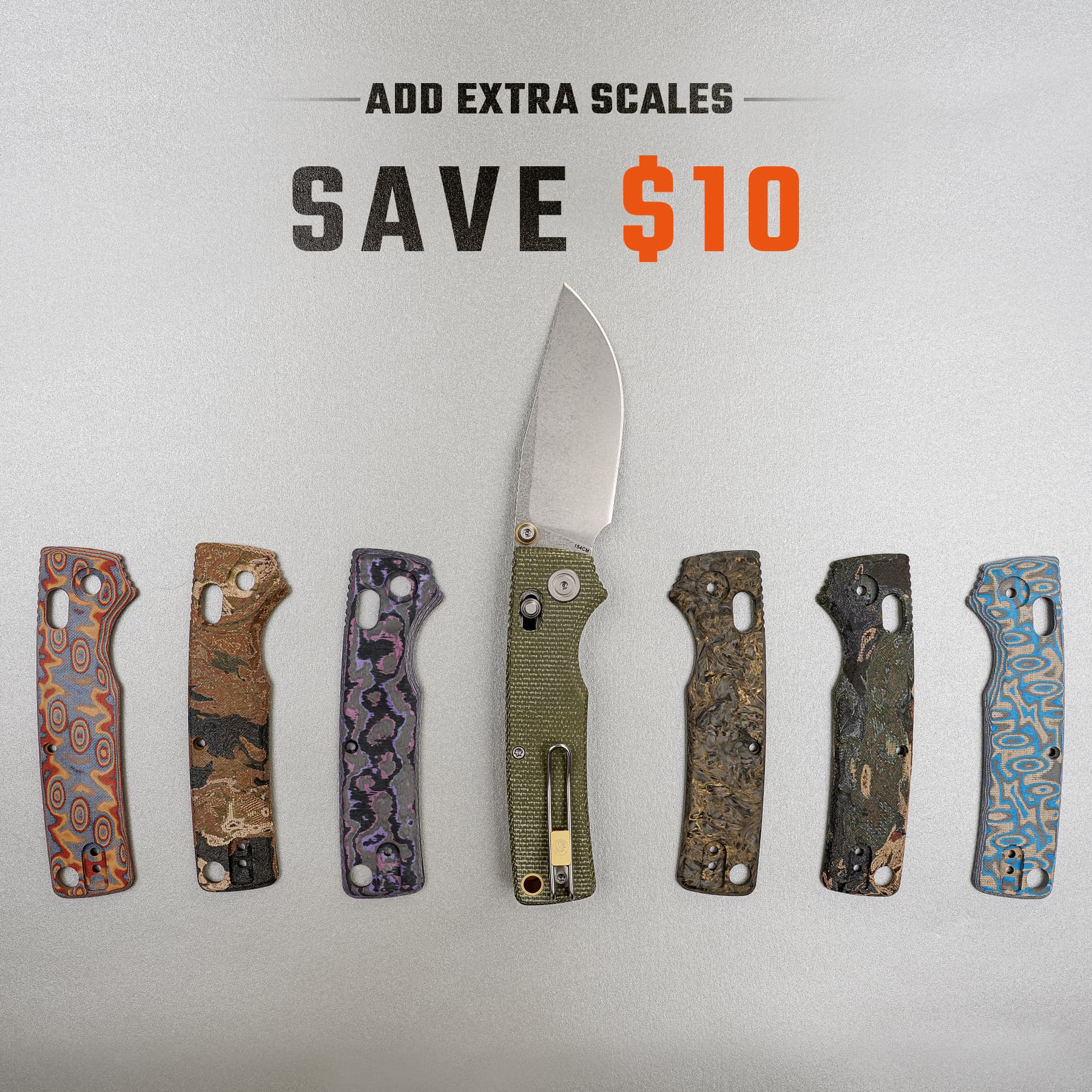 Porcupine ModSwap™ - Crossbar Lock Knife (3.08" 154CM Blade & Micarta Handle) - A3104