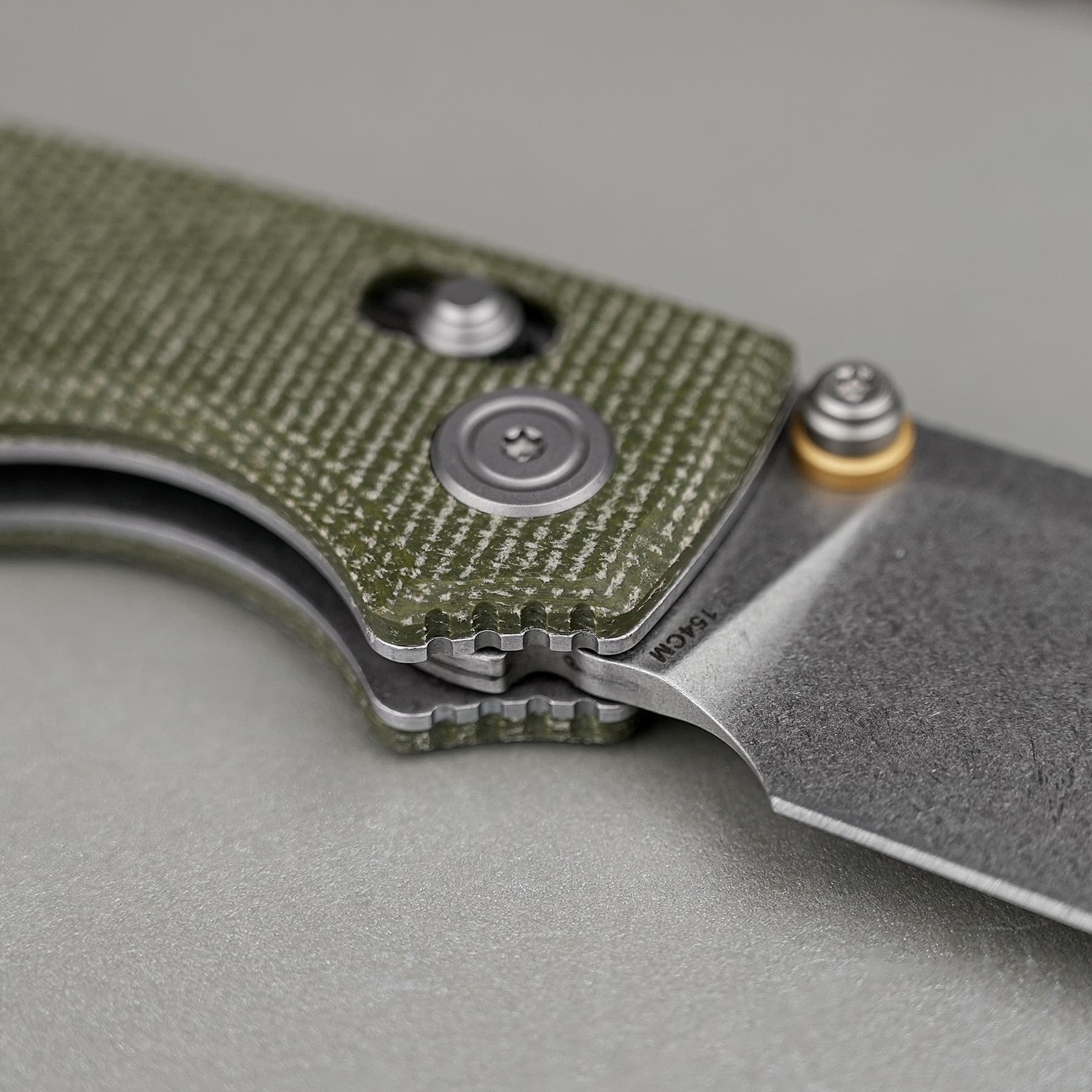Porcupine ModSwap™ - Crossbar Lock Knife (3.08" 154CM Blade & Micarta Handle) - A3104
