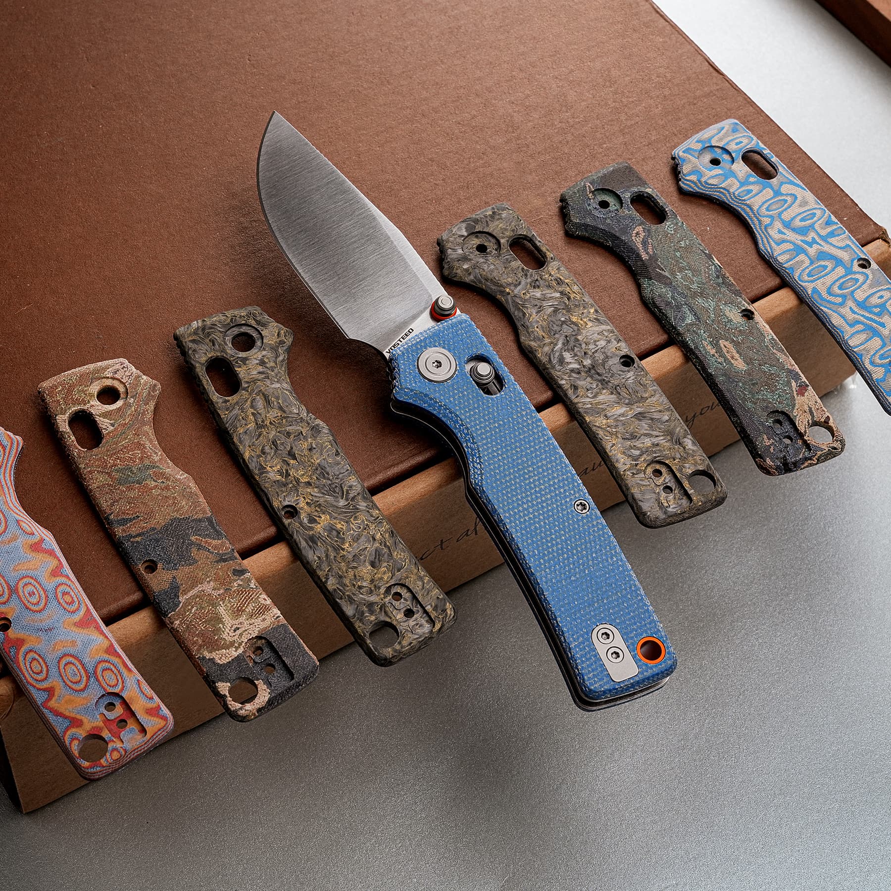 Porcupine ModSwap™ - Crossbar Lock Knife (3.08" 154CM Blade & Micarta Handle) - A3105