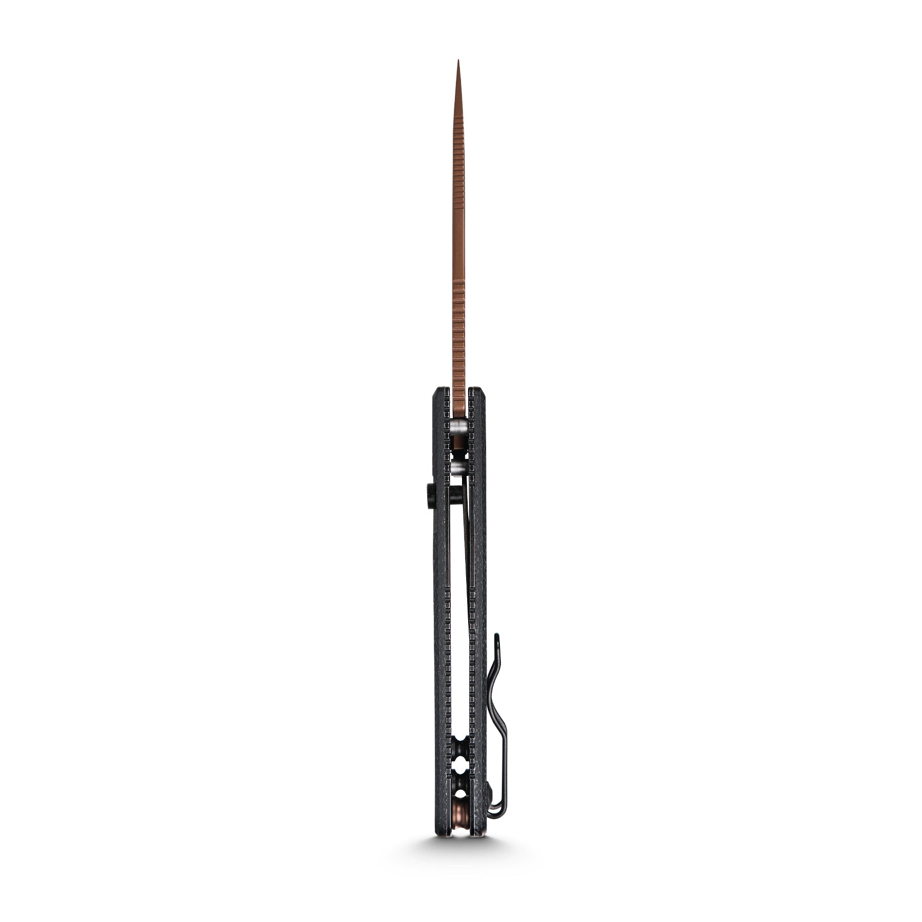 Vosteed Porcupine knife side profile with blade edge visible