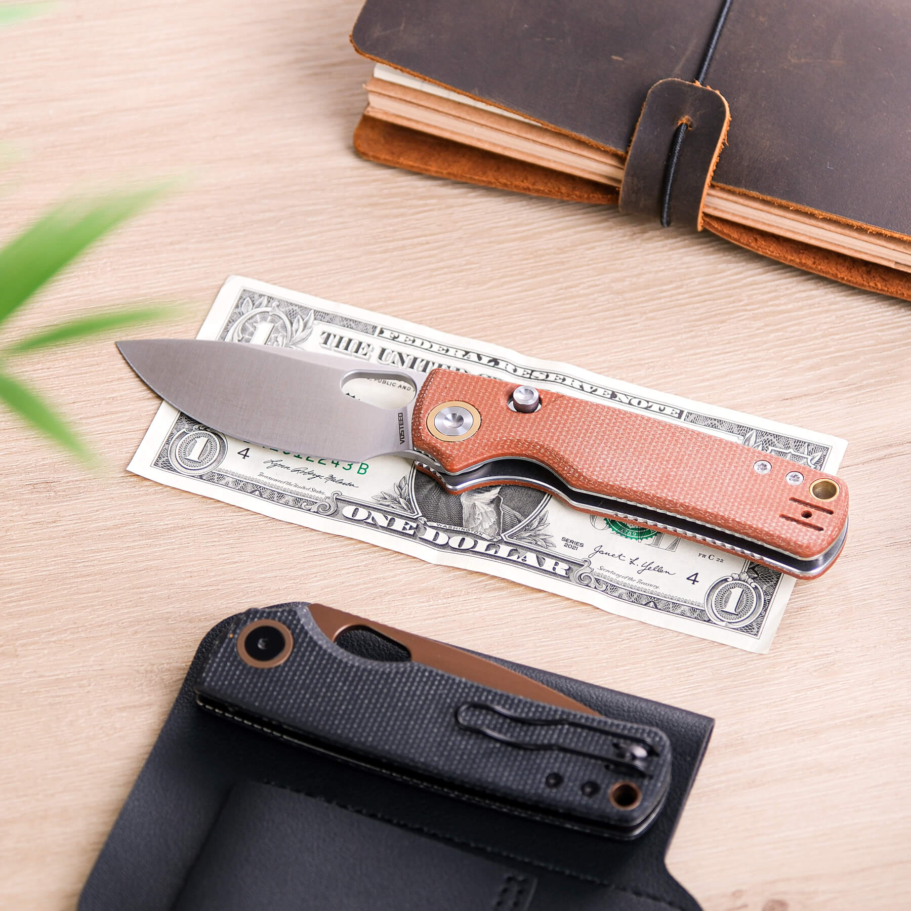 Porcupine - Top Liner Lock  (2.99" 14C28N Blade & Micarta Handle) - A2604