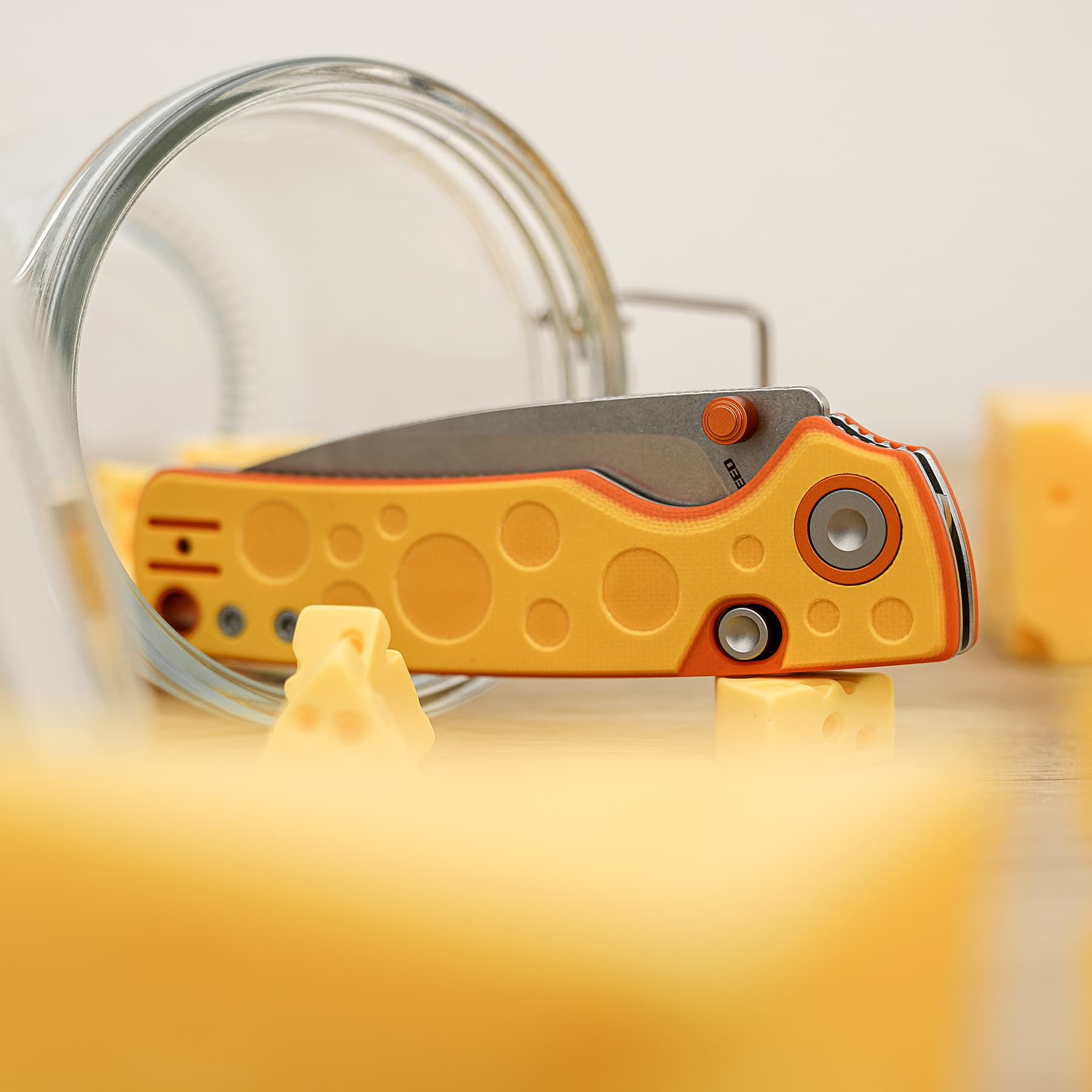 CheesePirates® -Top Liner Lock   (2.99" 14C28N Blade &  G10 Handle) - A2625