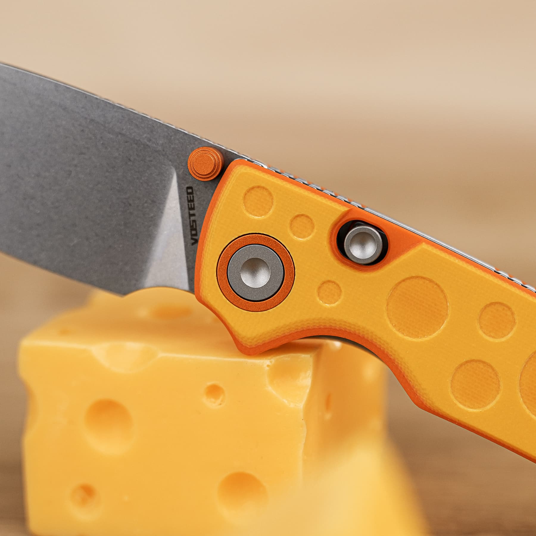 CheesePirates® -Top Liner Lock   (2.99" 14C28N Blade &  G10 Handle) - A2625