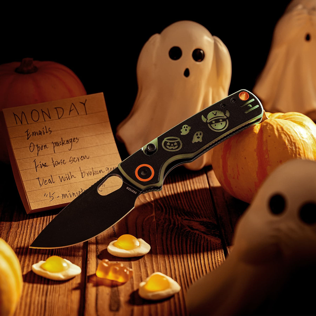 Coming Soon - Porcupine - Top Liner Lock (2.99" 14C28N Blade & G10 & Glow-in-the-Dark G10 Handle) - A2630