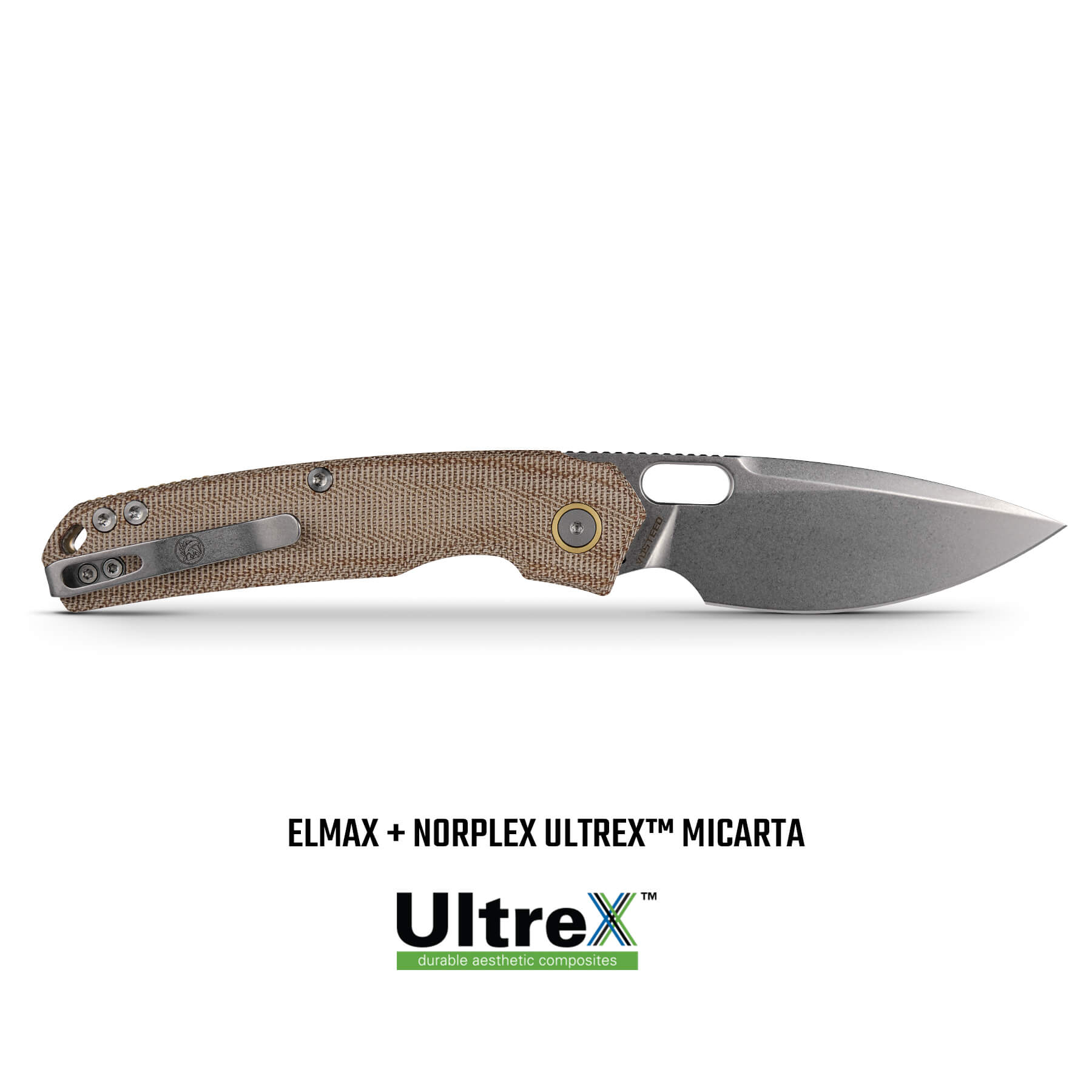 Psyop - Top Liner Lock Knife (3.32" Elmax Blade & Norplex UltreX™ Micarta Handle) - A2210