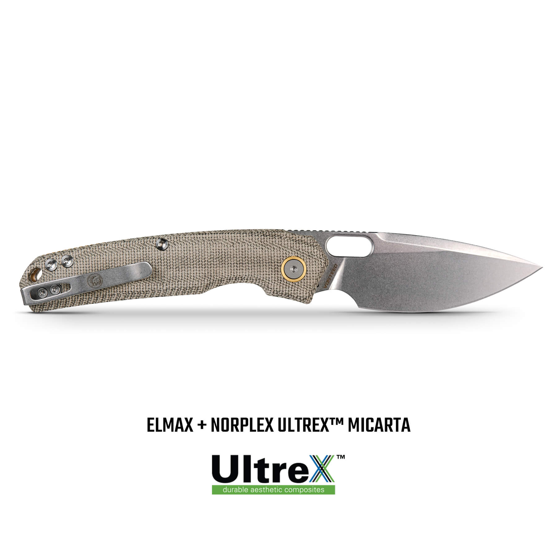 Psyop - Top Liner Lock Knife (3.32" Elmax Blade & Norplex UltreX™ Micarta Handle) - A2213