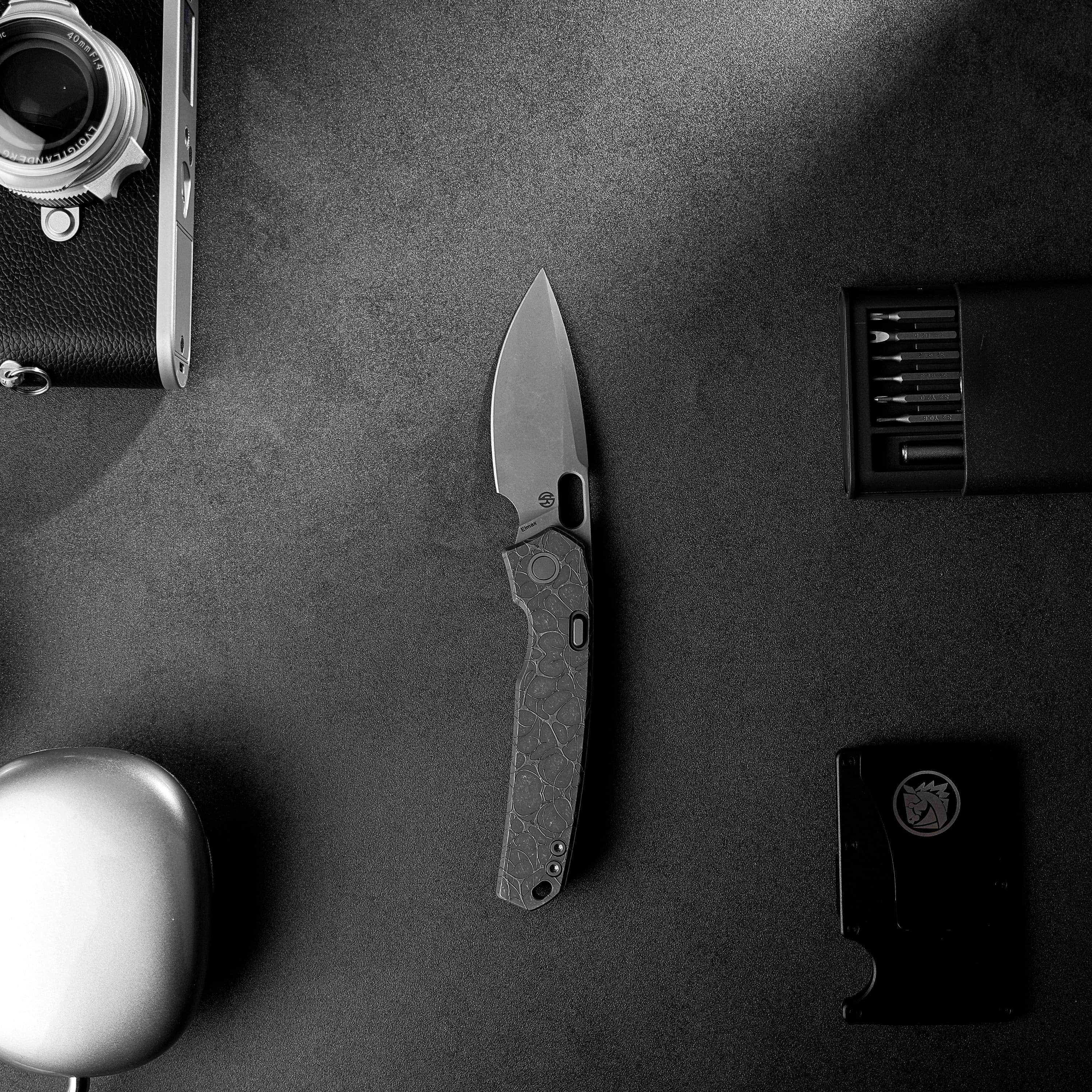 Psyop - Top Liner Lock Knife (3.32" Elmax Blade & Titanium Handle) - A2222