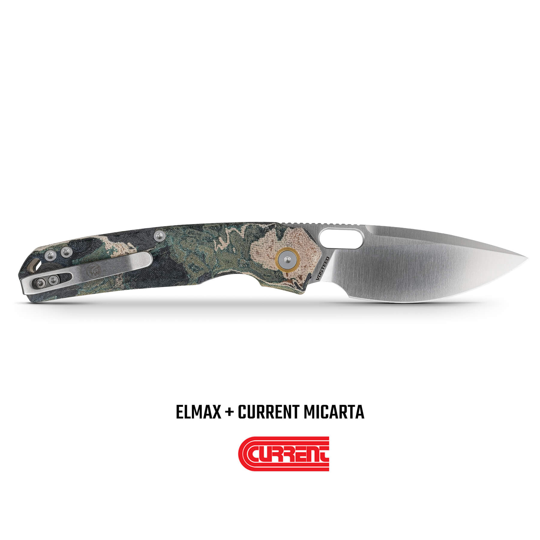 Psyop - Top Liner Lock Knife (3.32" Elmax Blade & Current Micarta Handle) - A2223