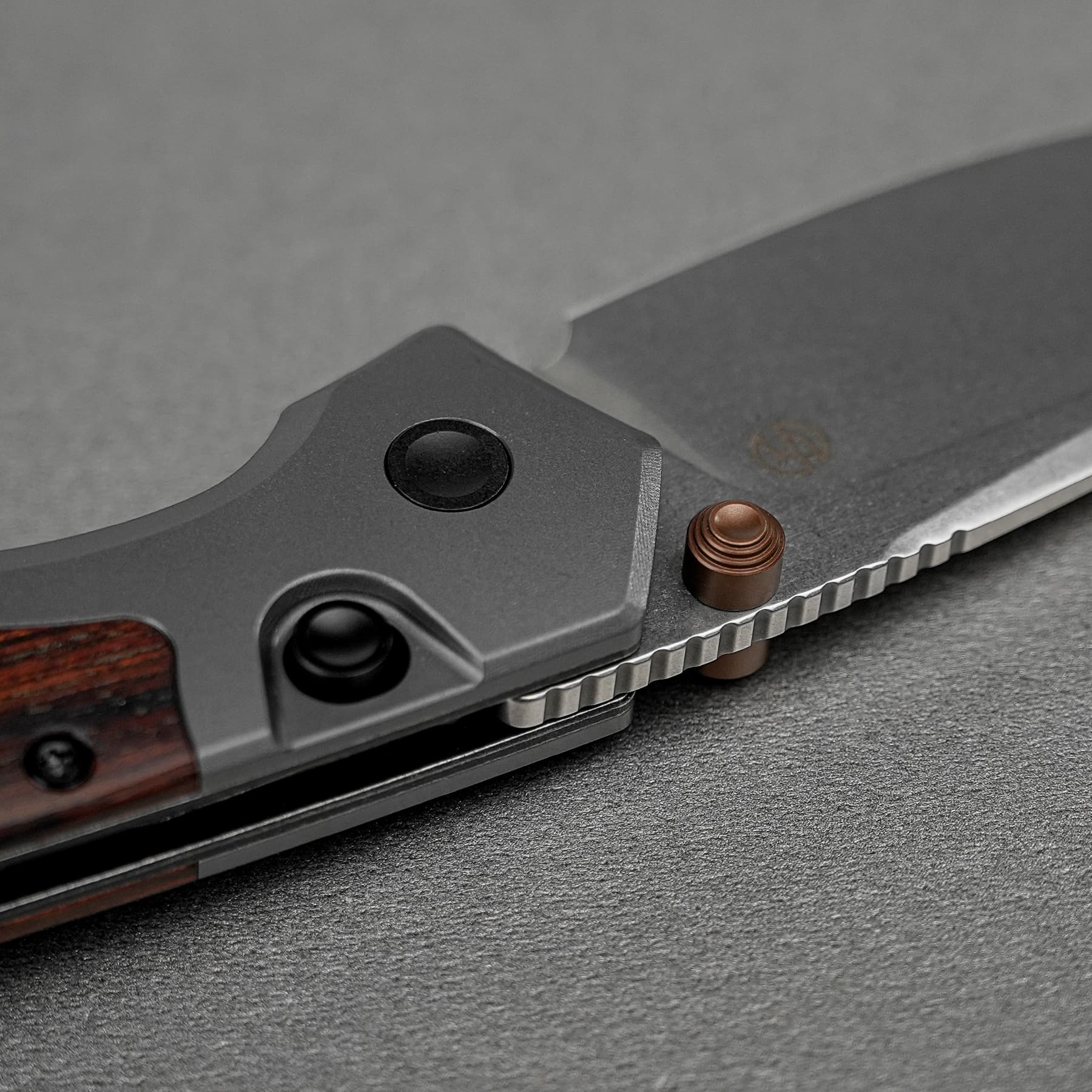 Psyop - Top Liner Lock (2.99" S35VN Blade & Sand Ironwood Handle) - A2228