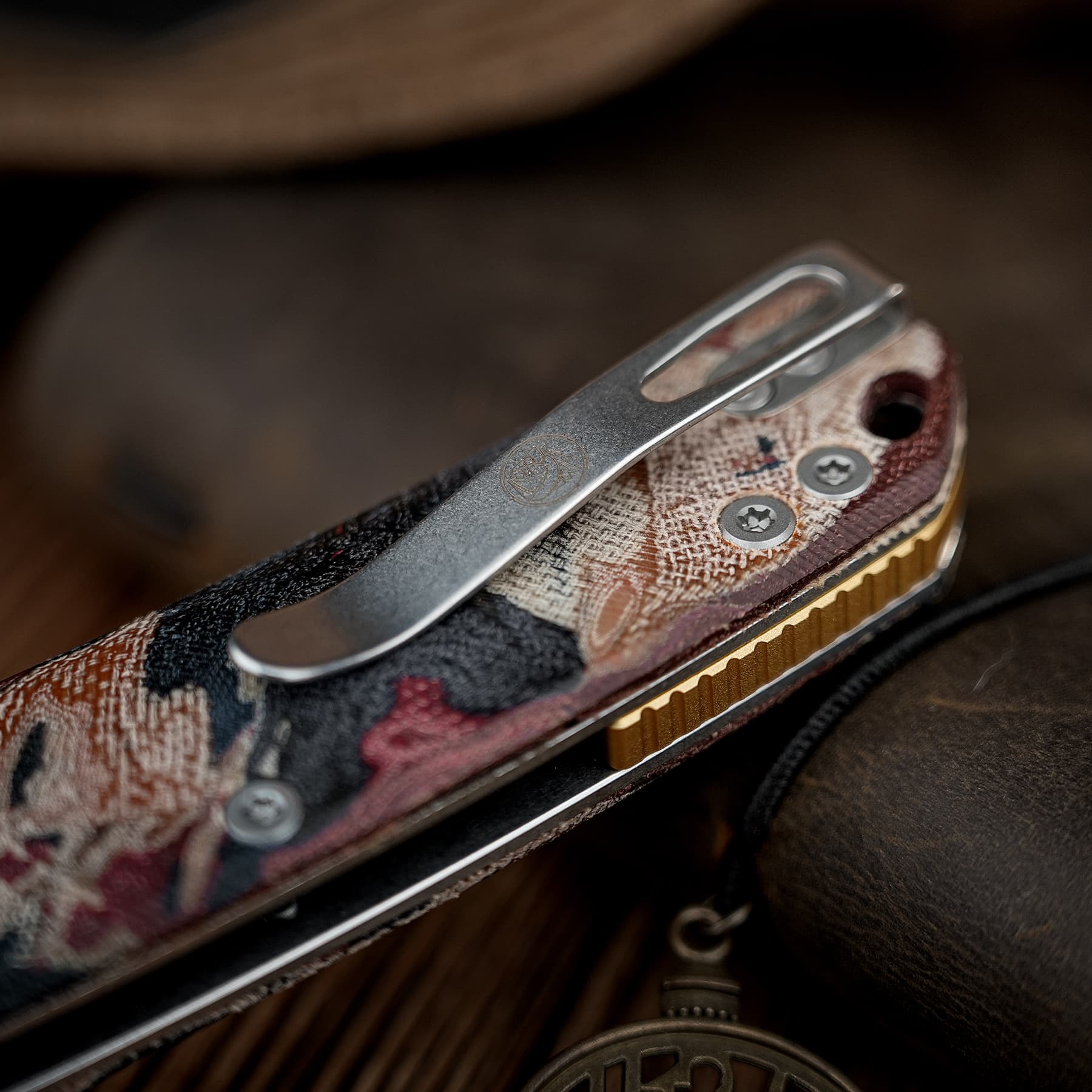Psyop - Top Liner Lock Knife (3.32" Elmax Blade &  Current Micarta Handle) - A2234