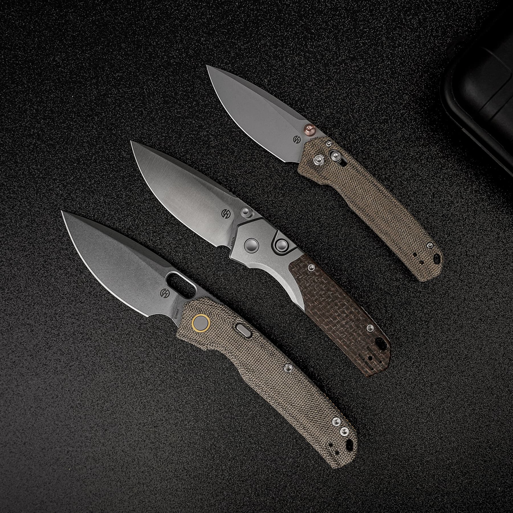 Psyop - Top Liner Lock Knife (2.99" S35VN Blade &  Glow-in-the-Dark Micarta Handle) - A2238