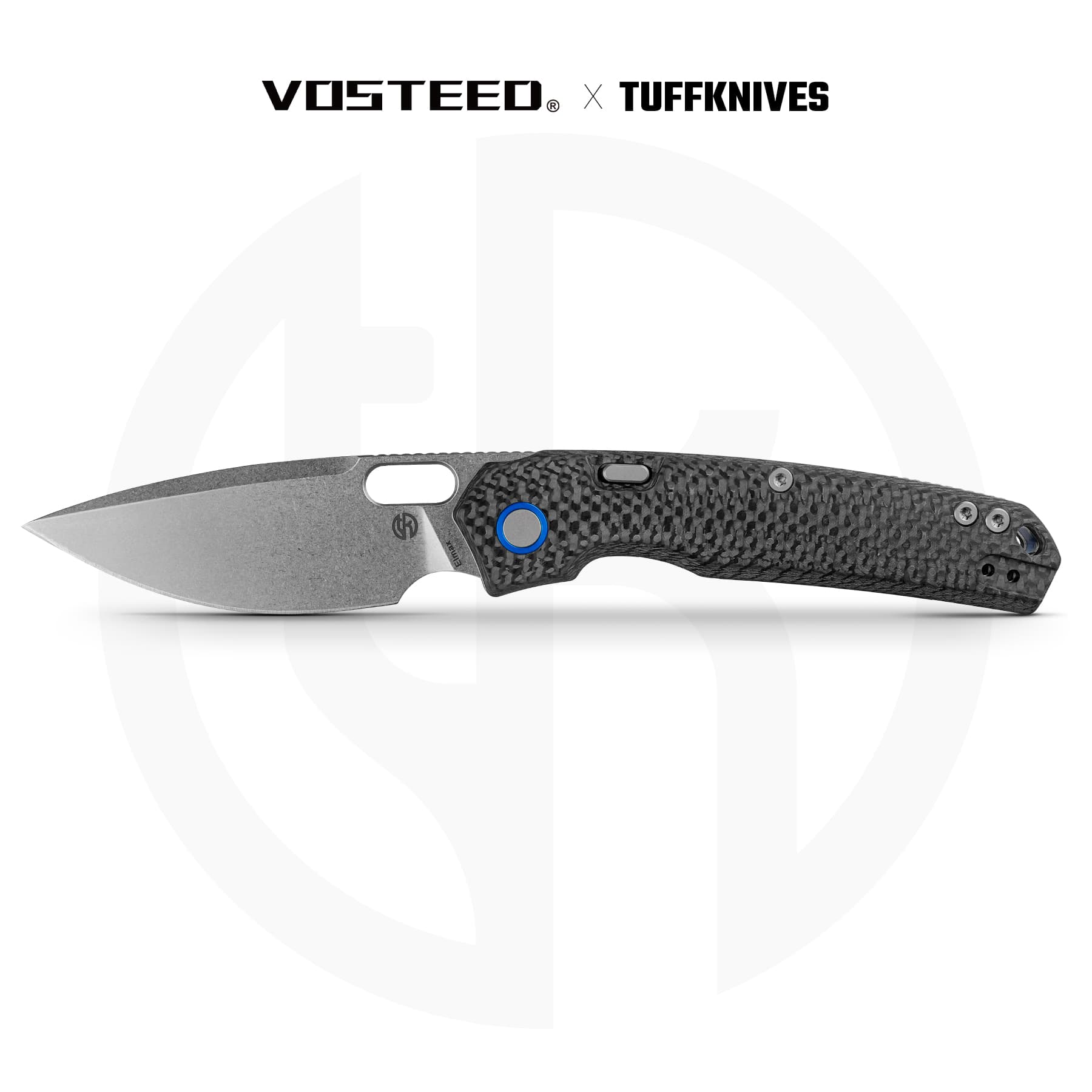 Psyop - Top Liner Lock (3.32" Elmax Blade &  Carbon Fiber Handle) - A2236