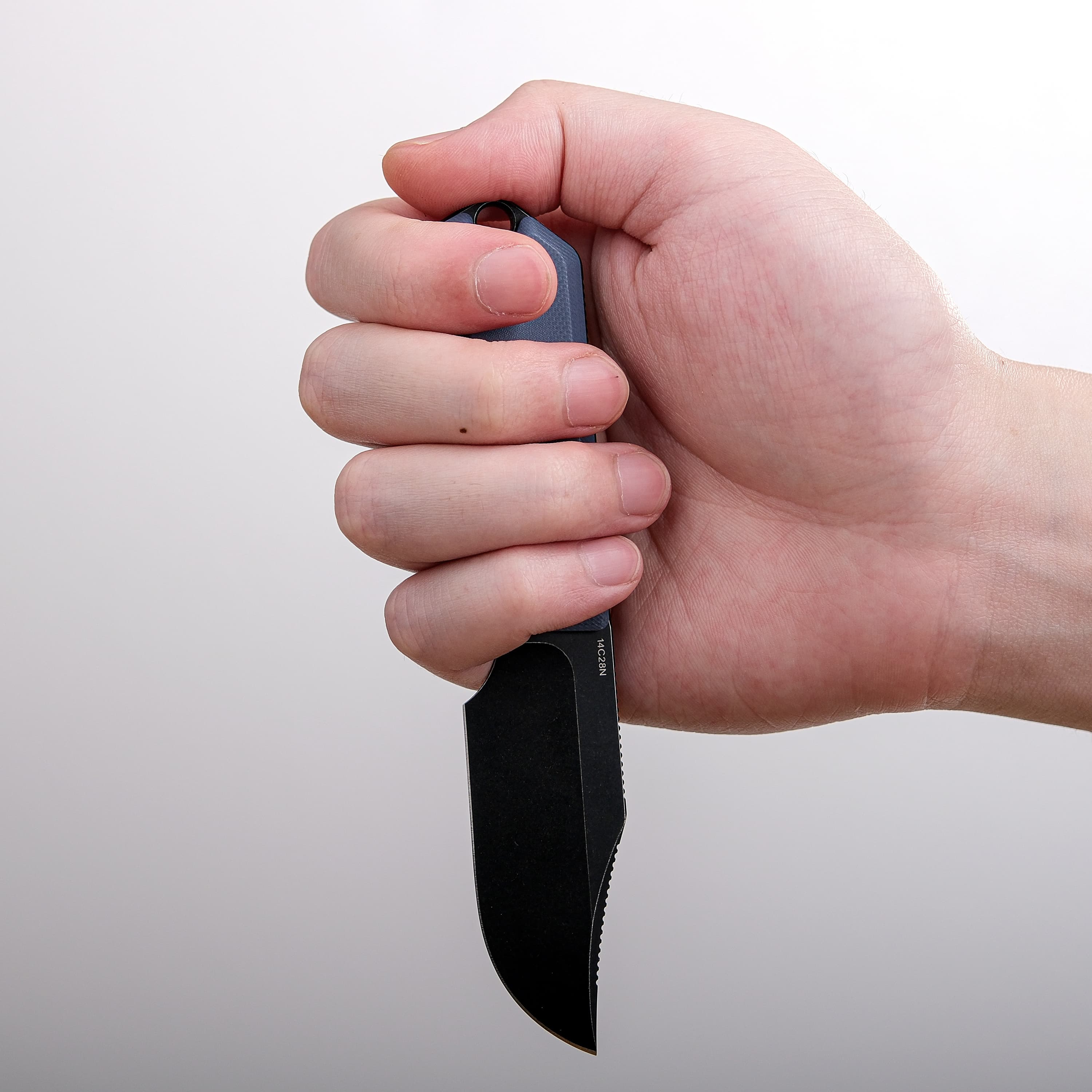 Quokka- Fixed Blade Knife (2.72" 14C28N Blade & G10 Handle) With S.O.A.R. Clip - D0602