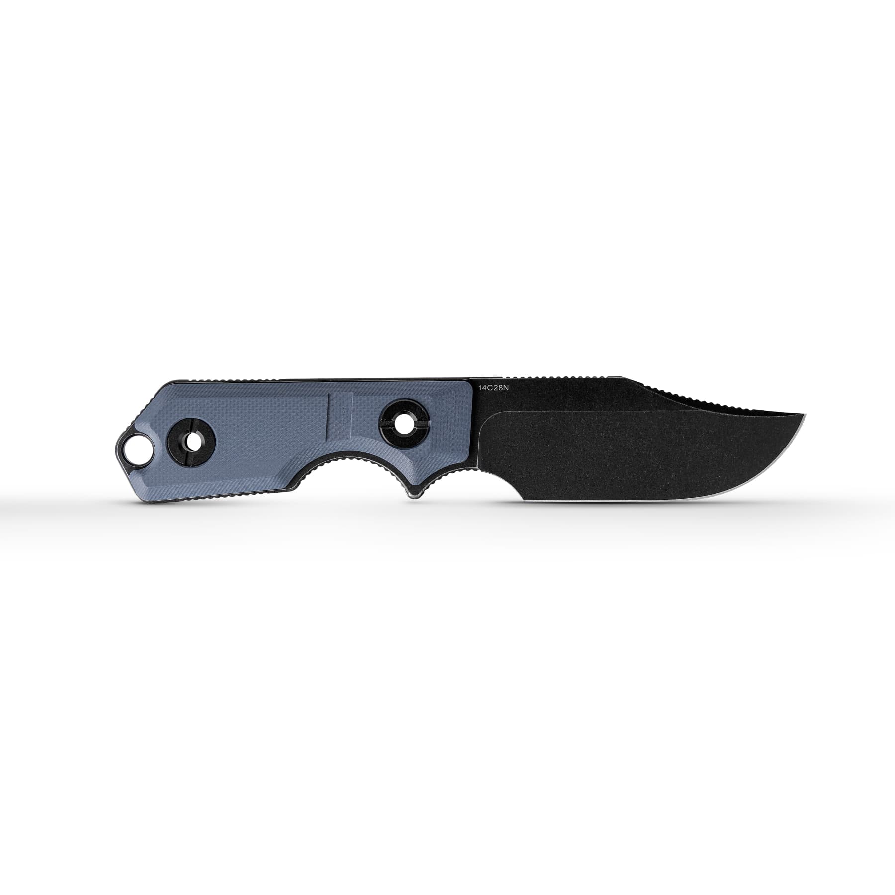 Quokka- Fixed Blade Knife (2.72" 14C28N Blade & G10 Handle) With S.O.A.R. Clip - D0602