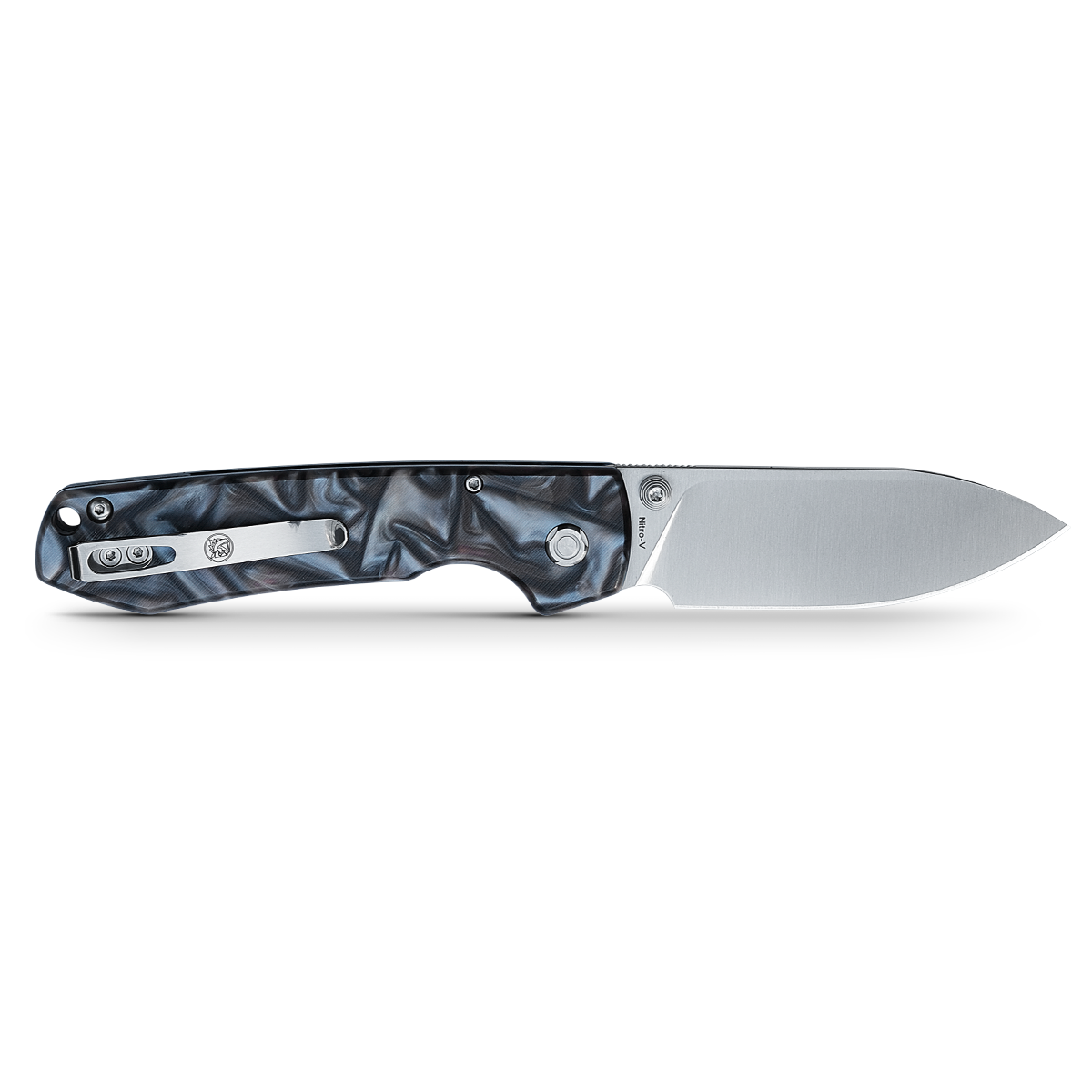 Going Gear Vosteed Exclusive Raccoon Folding Knife 3.25in Nitro-V Steel Raffir Noble Handles