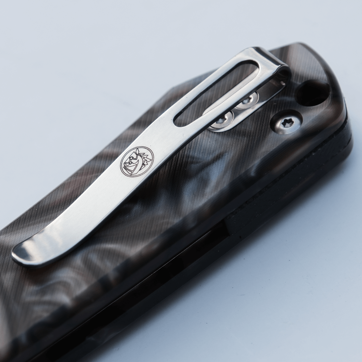 Going Gear Vosteed Exclusive Raccoon Folding Knife 3.25in Nitro-V Steel Raffir Noble Handles
