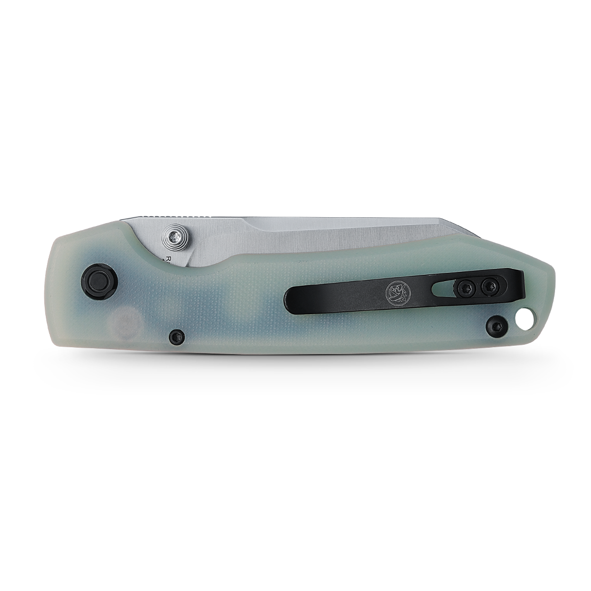 Raccoon® - Button Lock Knife (3.25" 14C28N Cleaver Blade & G10 Handle) - A0423