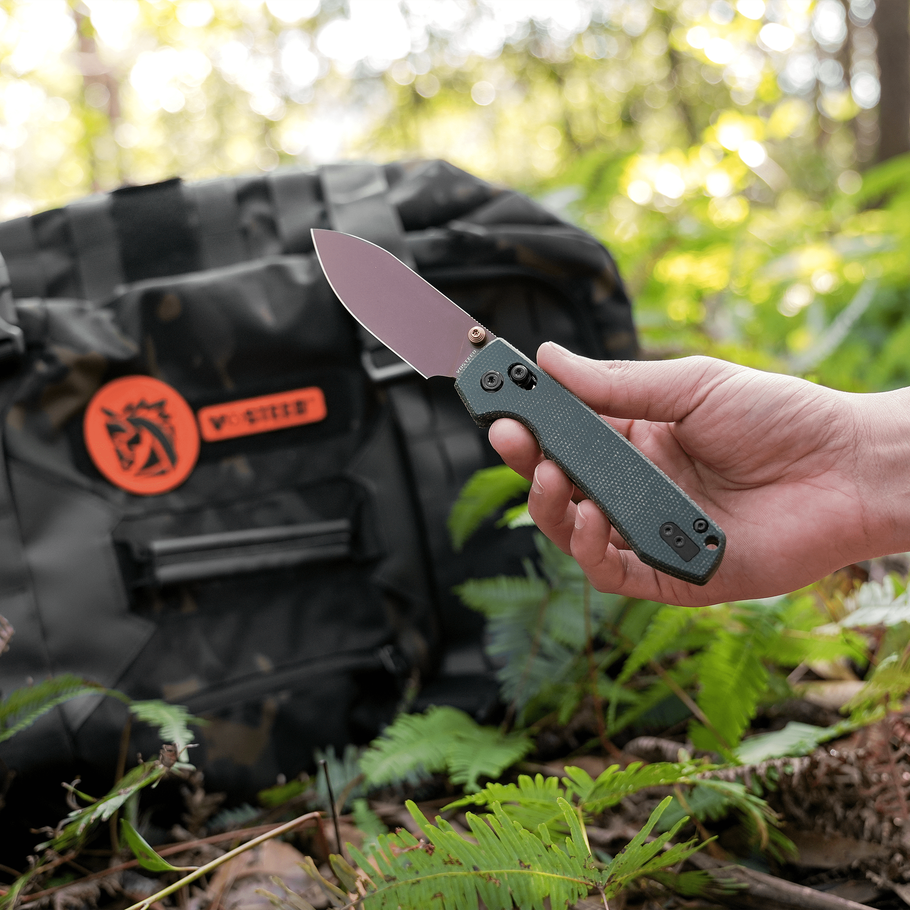 Raccoon® - Crossbar Lock knife (3.25" 14C28N Blade & Micarta Handle) - A0540