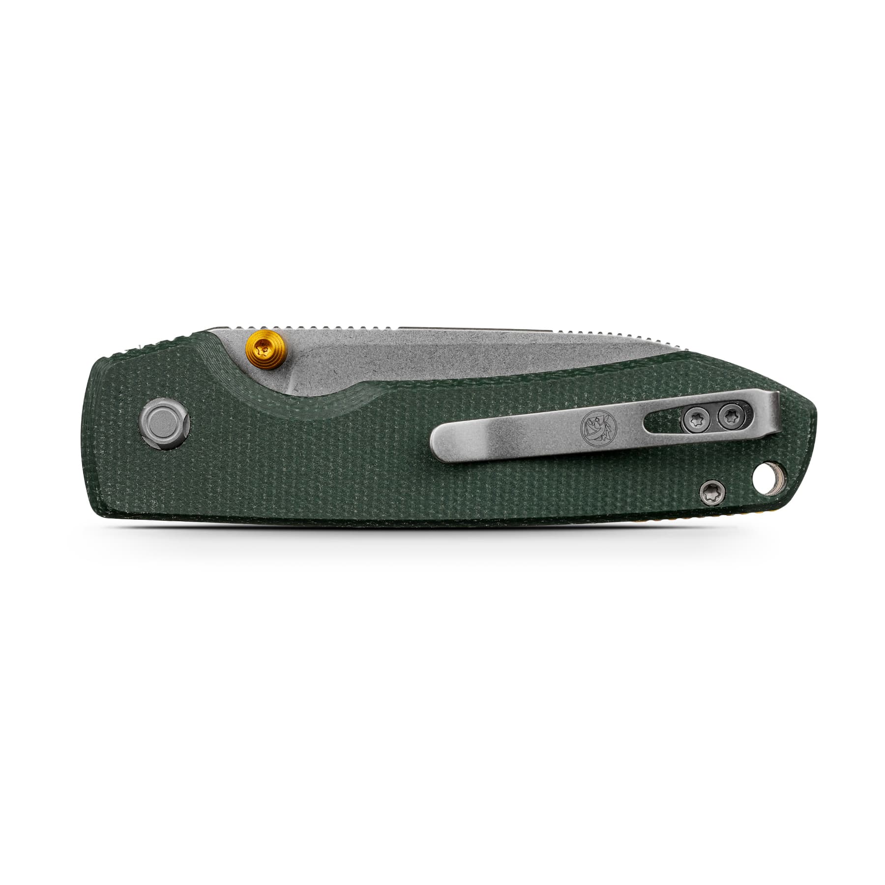 Raccoon Top Liner Lock | Blue Micarta 14C28N Folding Knife