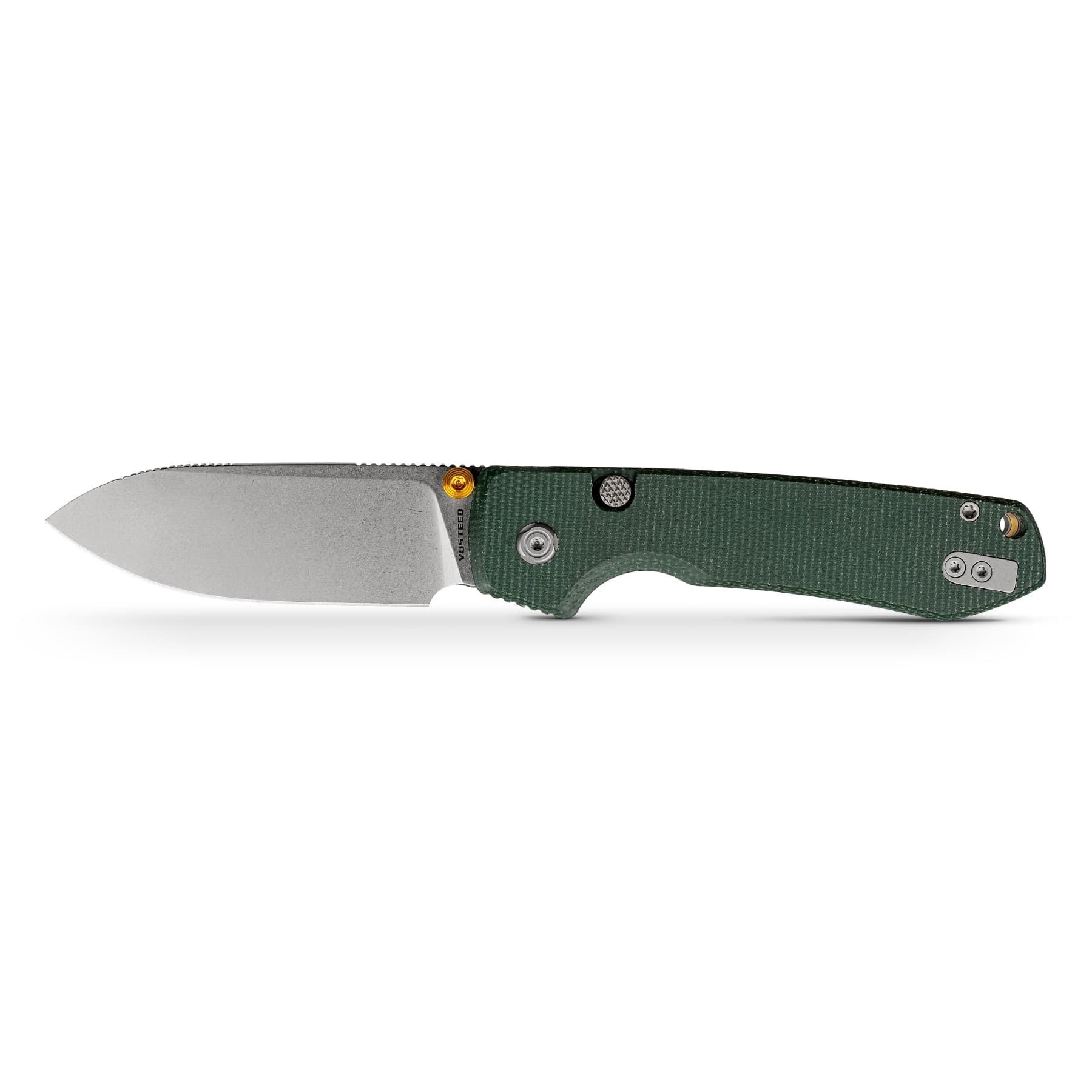 Raccoon Top Liner Lock | Blue Micarta 14C28N Folding Knife