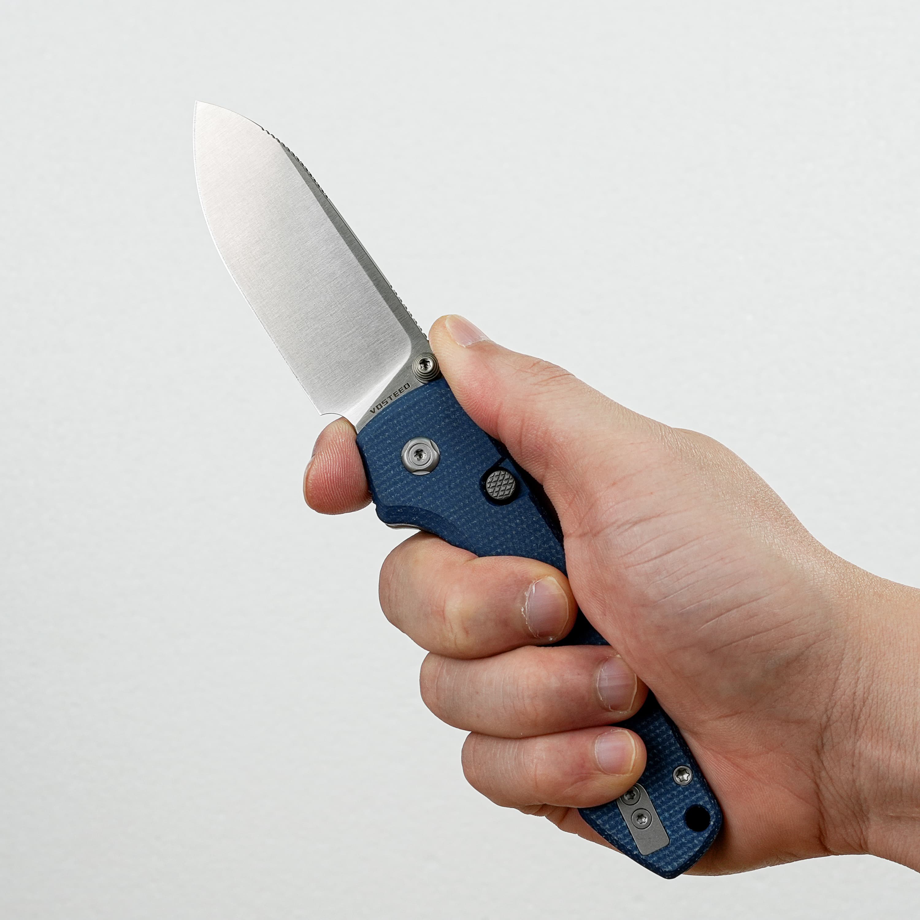 Raccoon Top Liner Lock Knife | Purple Micarta 14C28N EDC Gem