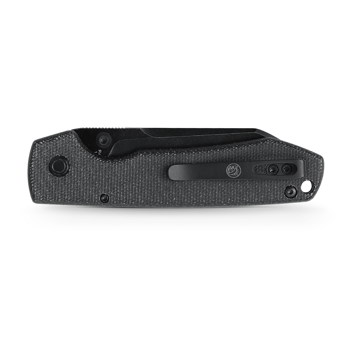 Raccoon® - Button Lock Knife (3.25" 14C28N Cleaver Blade & Micarta Handle) - RC32VPMCK