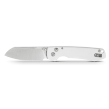 Raccoon - Button Lock Knife (3.25" 14C28N Cleaver Blade & Micarta Handle) - RC32VTGCW