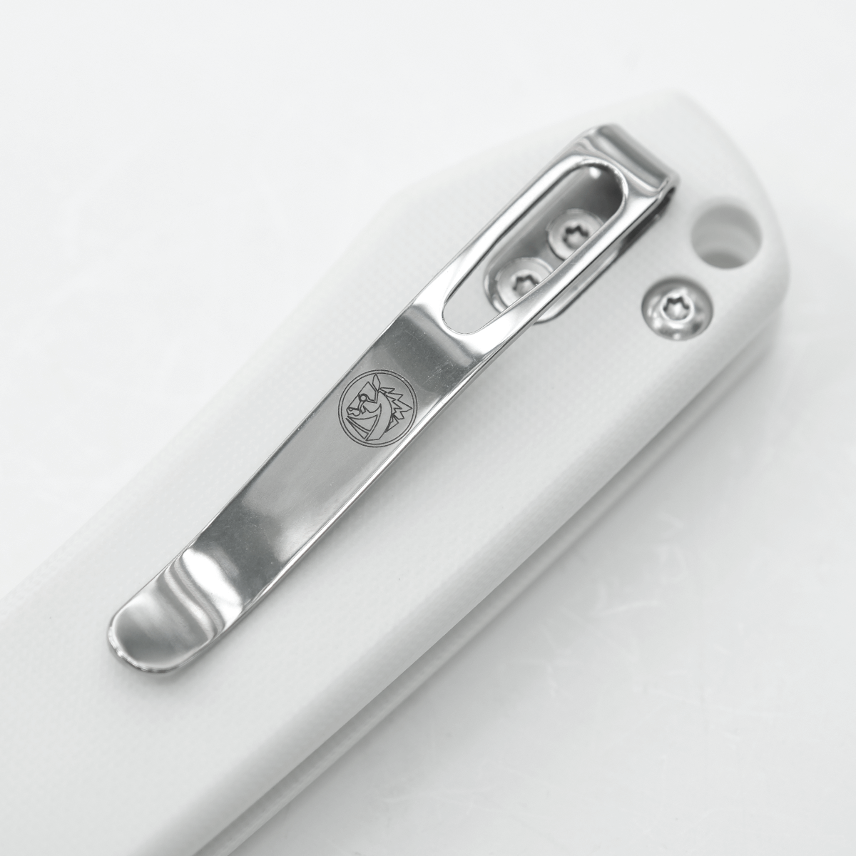 Raccoon® - Button Lock Knife (3.25" 14C28N Cleaver Blade &G10 Handle) - RC32VTGCW