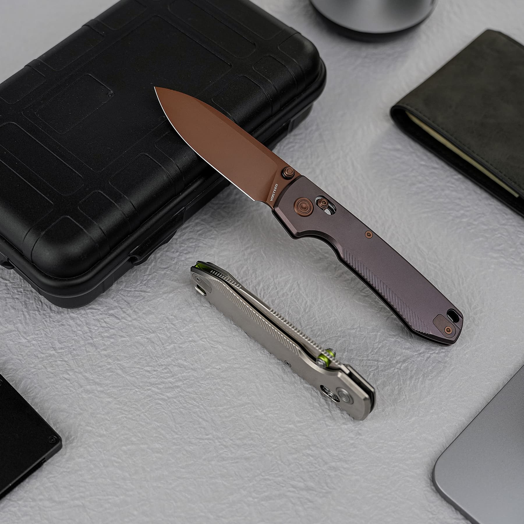 Coming Soon - Raccoon® TiSlim™ - Crossbar Lock (3.18" 154CM Blade & Titanium Handle) - A4503