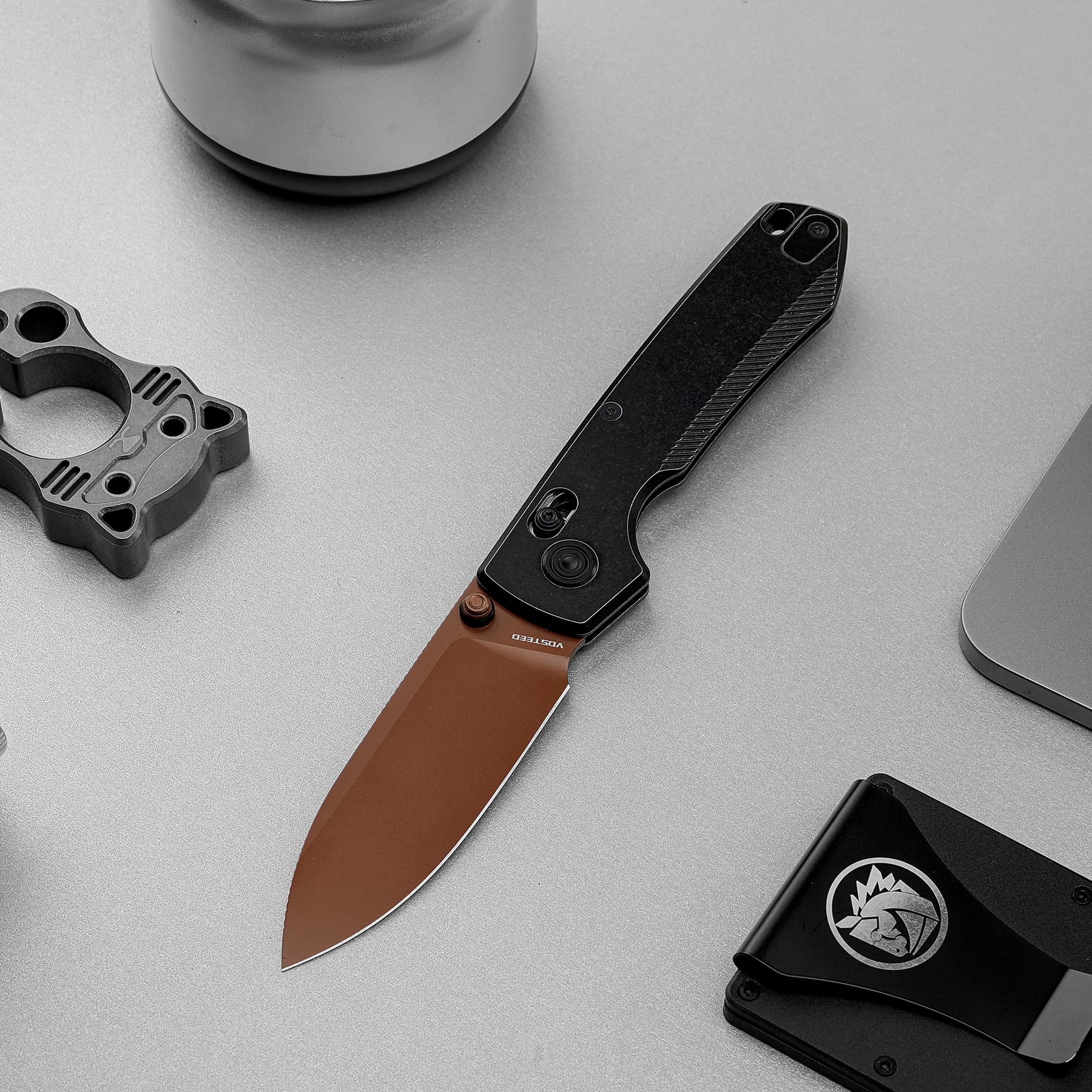 Coming Soon - Raccoon® TiSlim™ - Crossbar Lock (3.18" 154CM Blade & Titanium Handle) - A4504