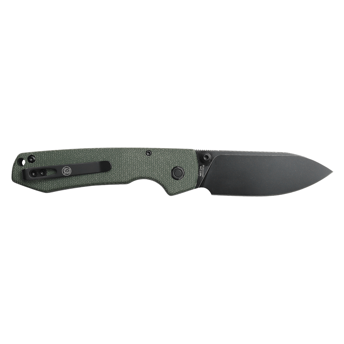 Vosteed Raccoon Knife - Green Micarta Handle