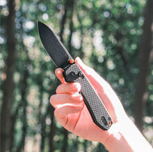 Raccoon - Crossbar Lock Knife (3.25" Nitro-V Blade & Carbon Fiber Handle) - A0530