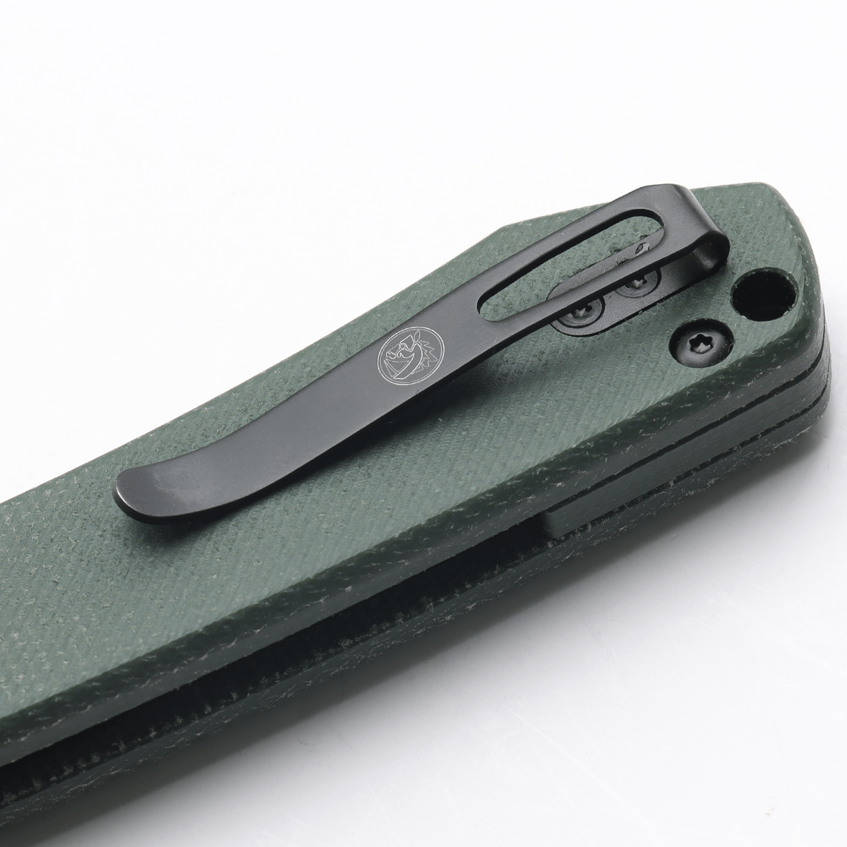 Vosteed Raccoon Knife Pocket Clip Detail