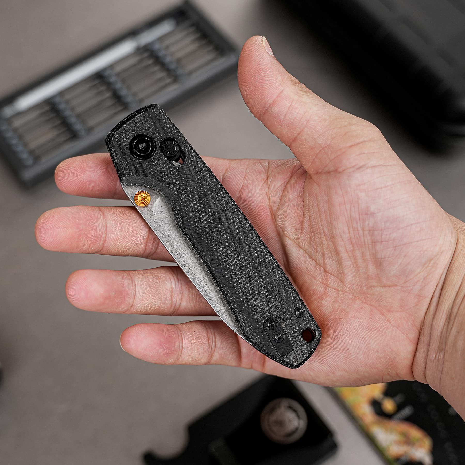 Coming Soon - Raccoon 2.0 - Crossbar Lock (3.17" Nitro-V Blade & Micarta Handle) - A4906