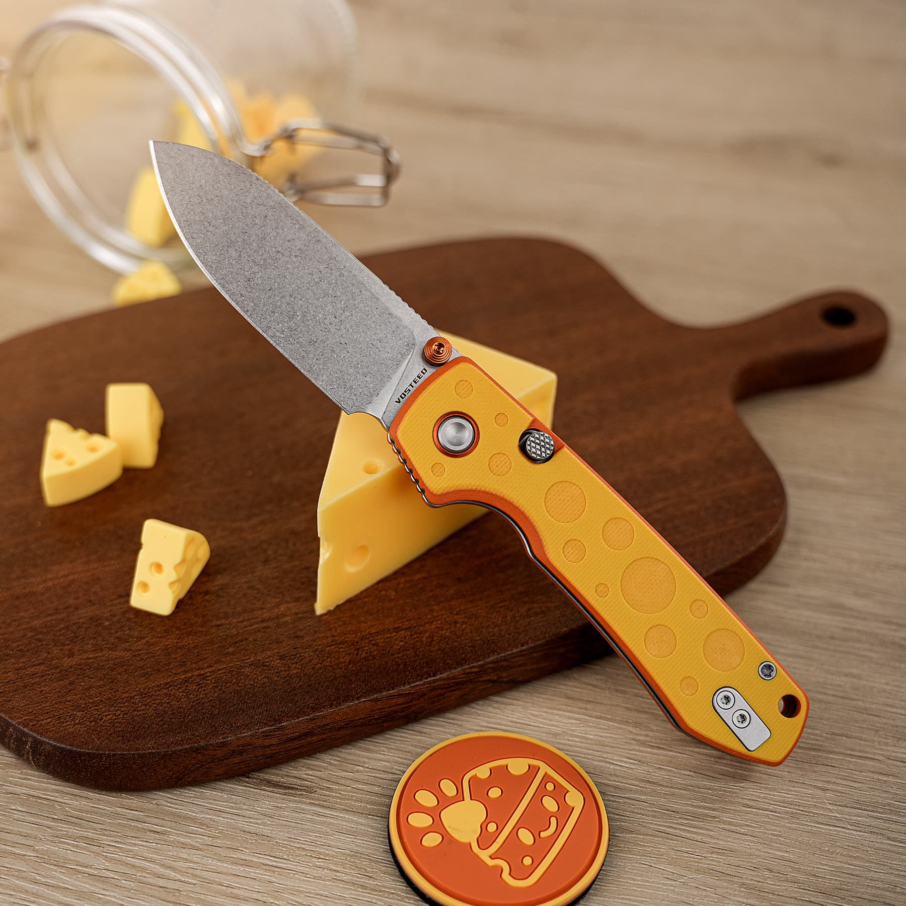 CheesePirates® -Top Liner Lock   (3.25" 14C28N Blade &  G10 Handle) - A2932