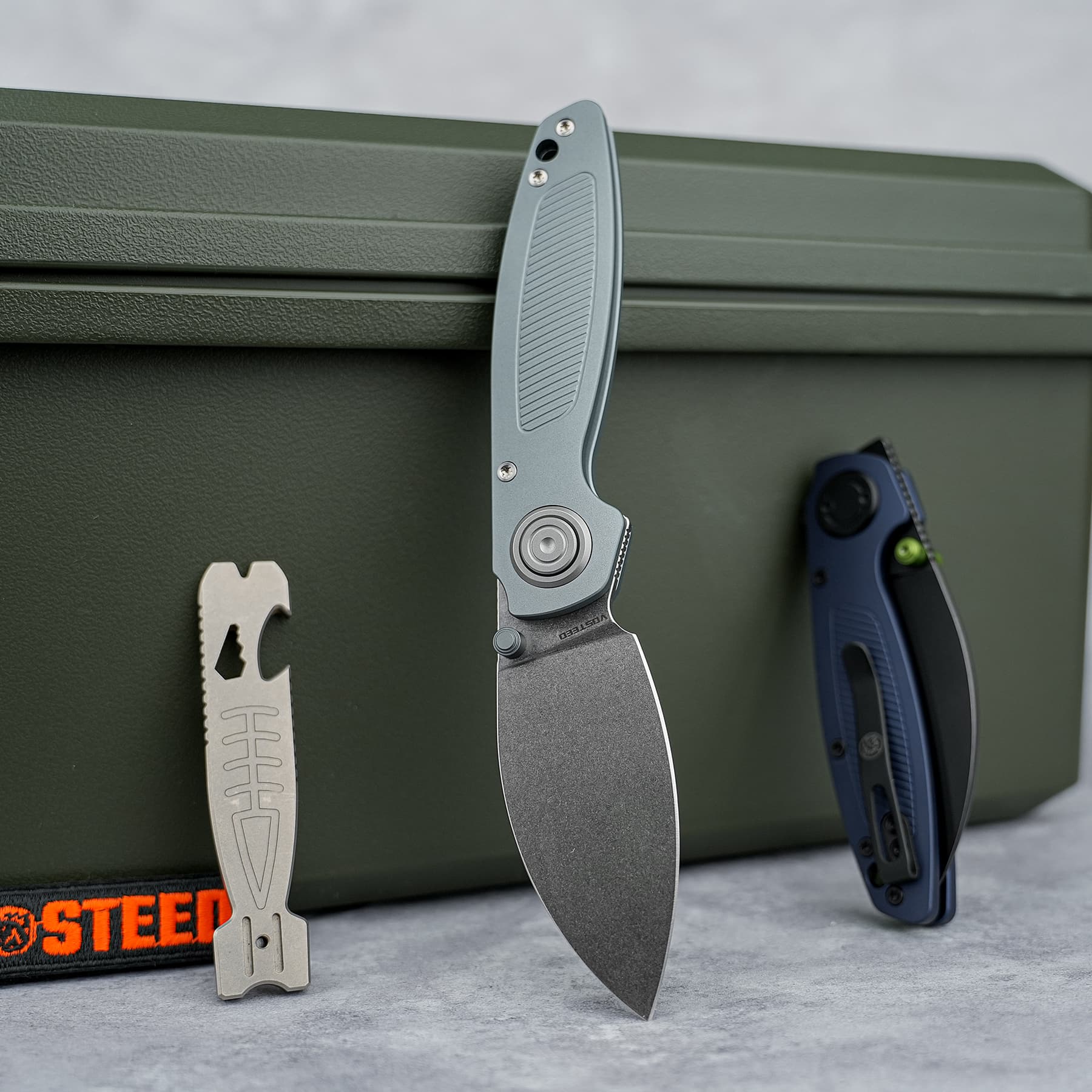 Shilin Cutter® - Vanchor Lock® (2.90" Elmax Blade & Aluminum Handle) For Right-Handed Users - A2805