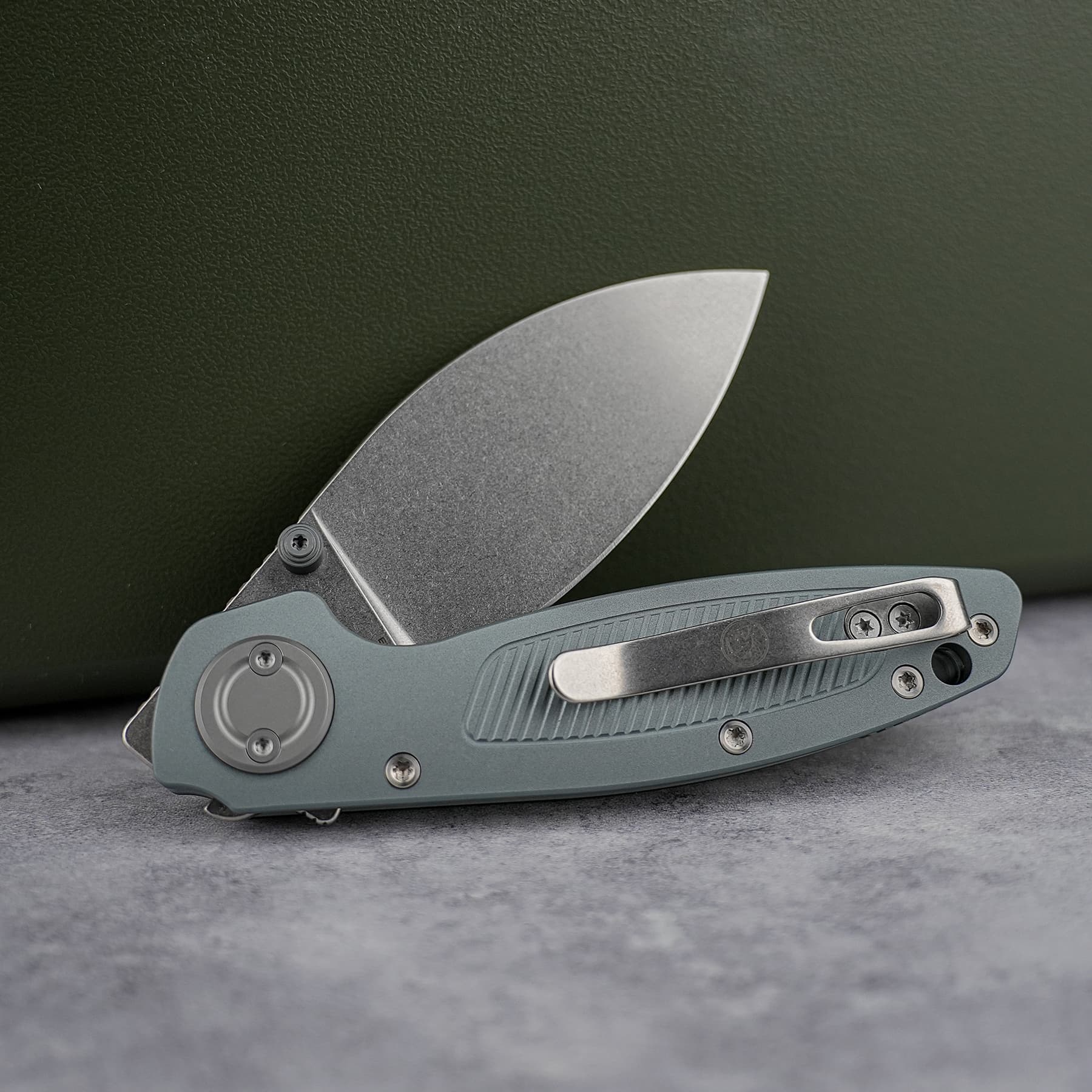 Shilin Cutter® - Vanchor Lock® (2.90" Elmax Blade & Aluminum Handle) For Right-Handed Users - A2805