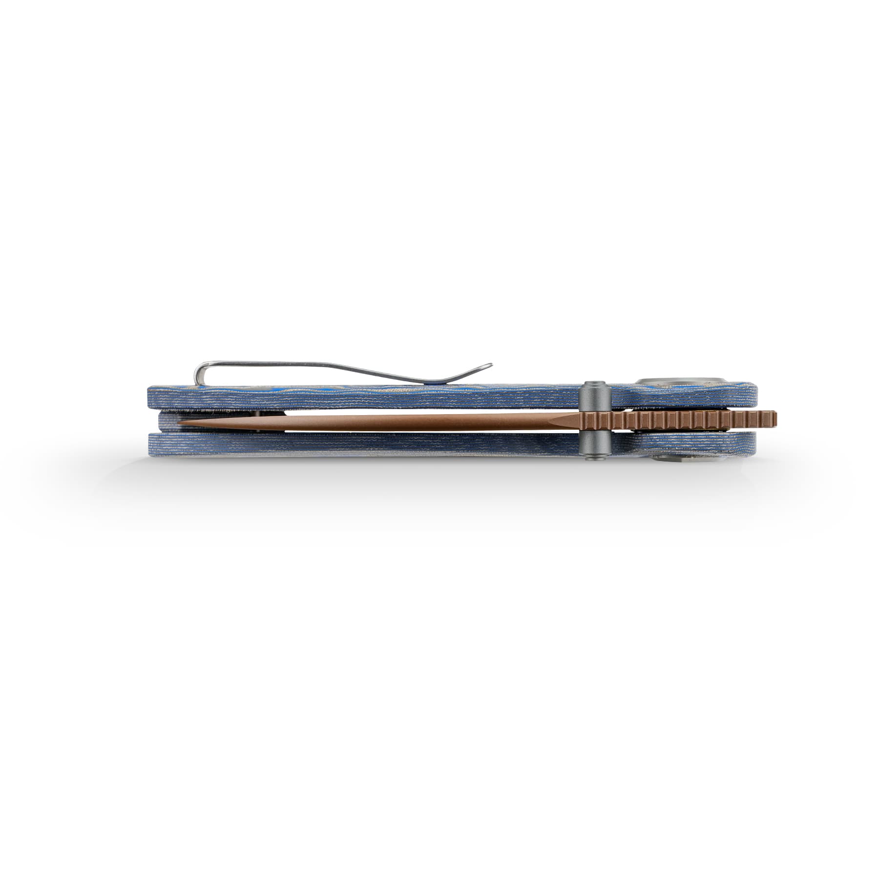 Shilin Cutter 154CM Micarta Blue Ocean | Vanchor Lock Folding Knife