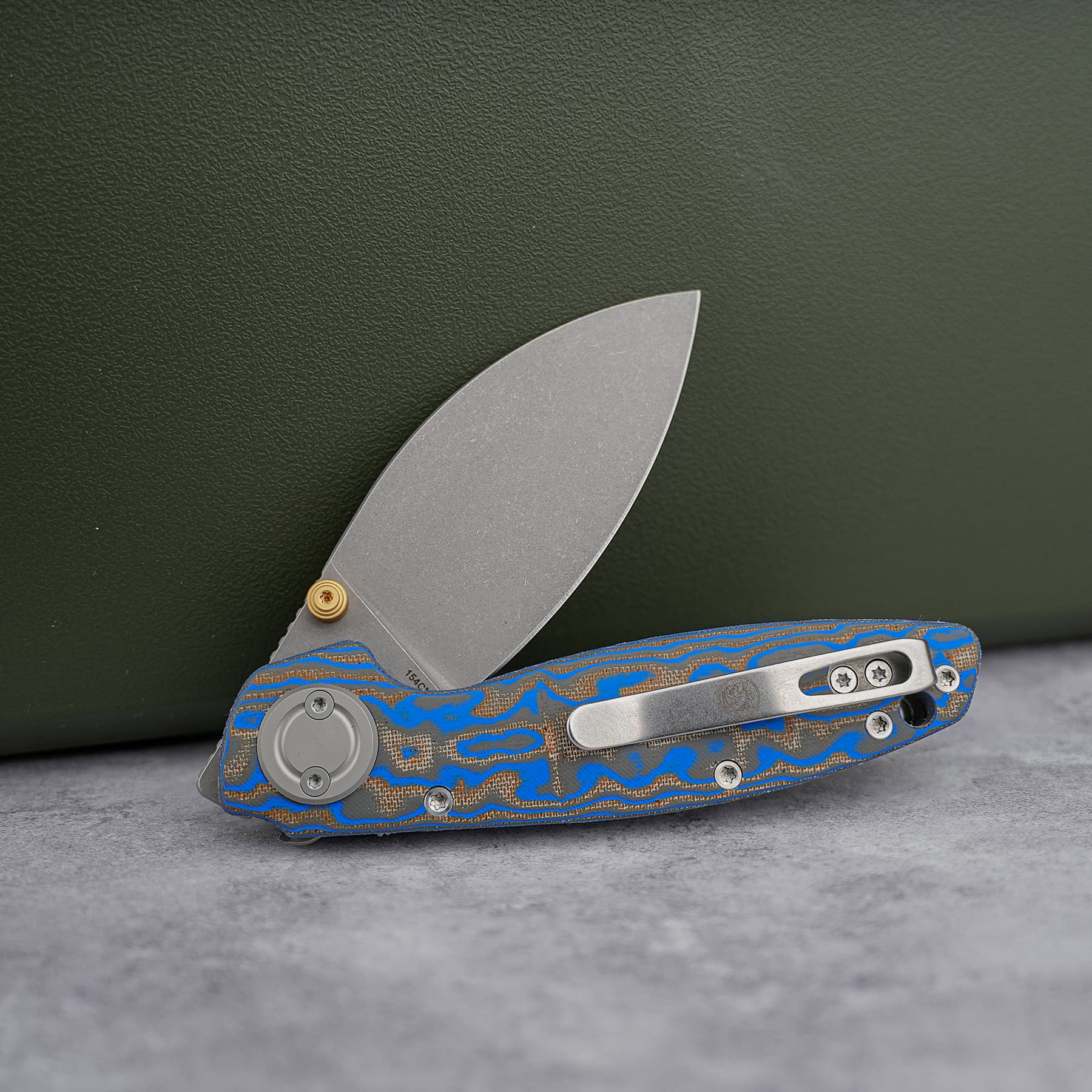Shilin Cutter® - Vanchor Lock® (2.90" 154CM Blade & Micarta Handle) - A2813