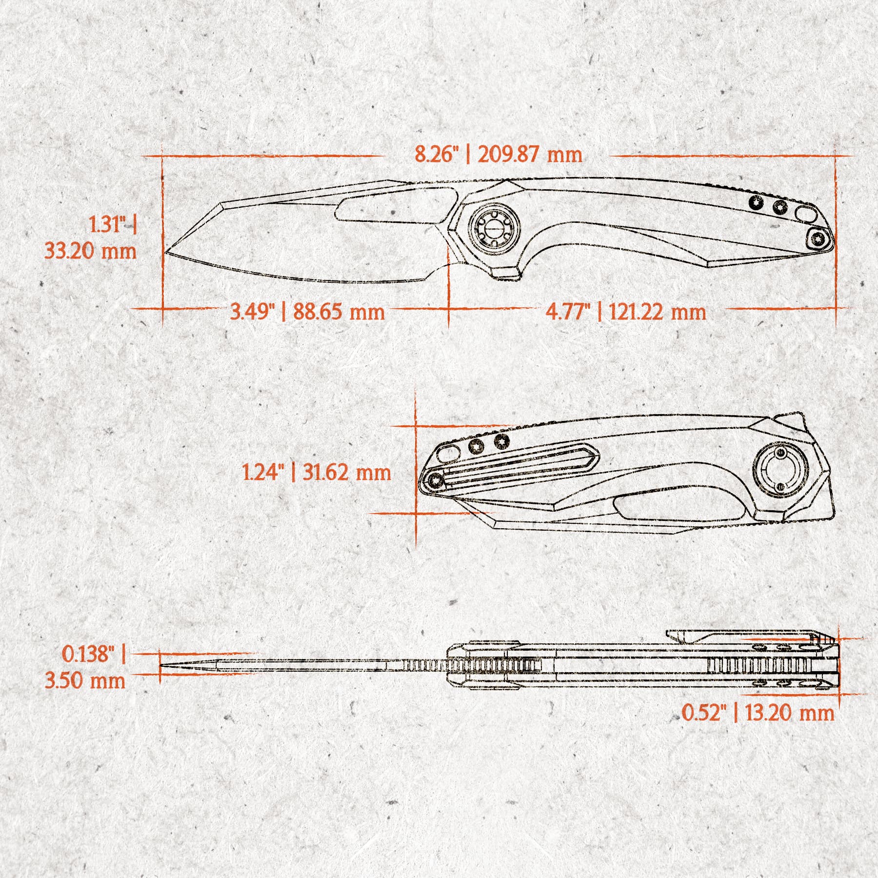 Thunderbeast -Vanchor Lock®  (3.49" M390 Blade & Titanium Handle) - A4302