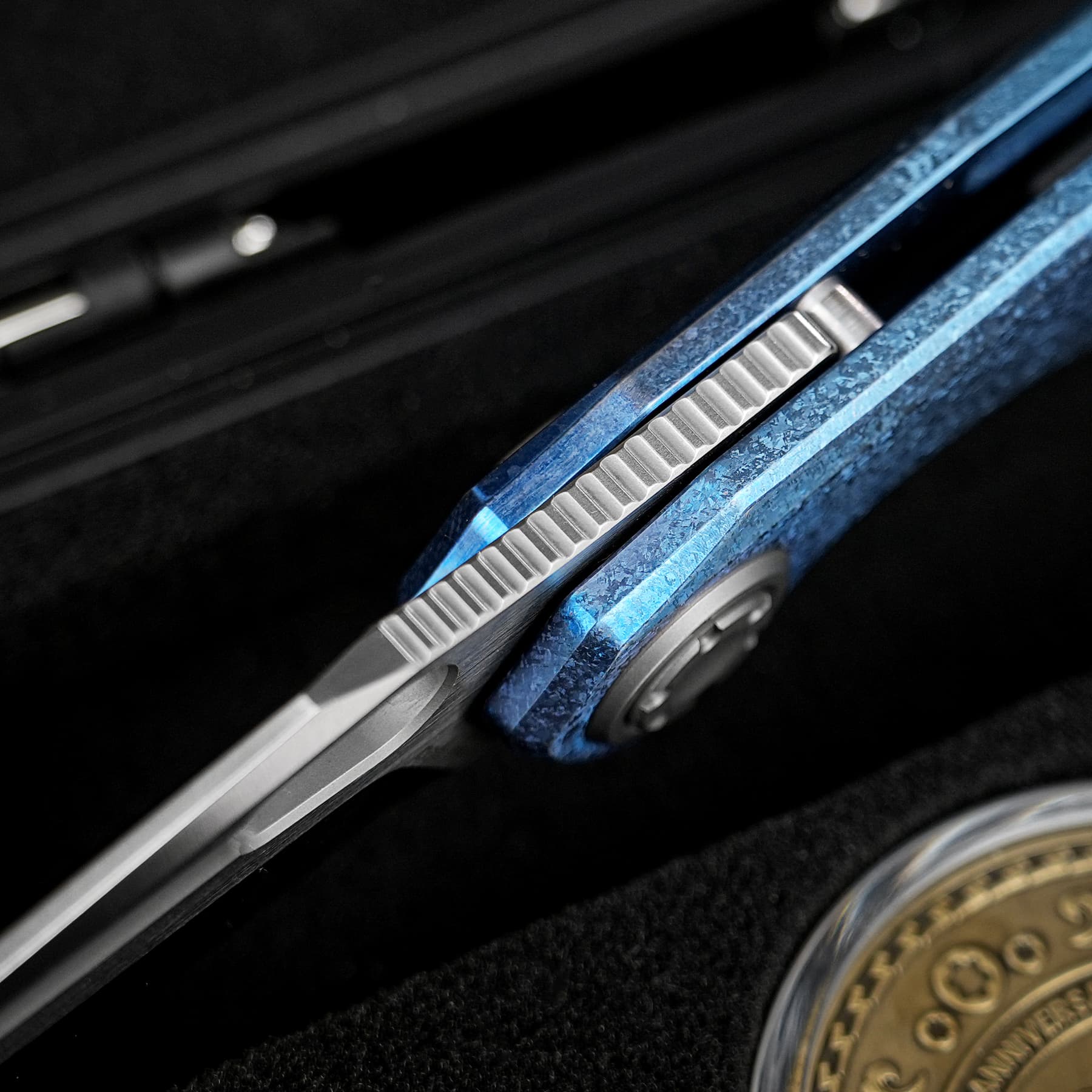 Coming Soon - Thunderbird V- Vanchor Lock® (3.46" M390 Blade & Crystallized Titanium Handle) - A0323