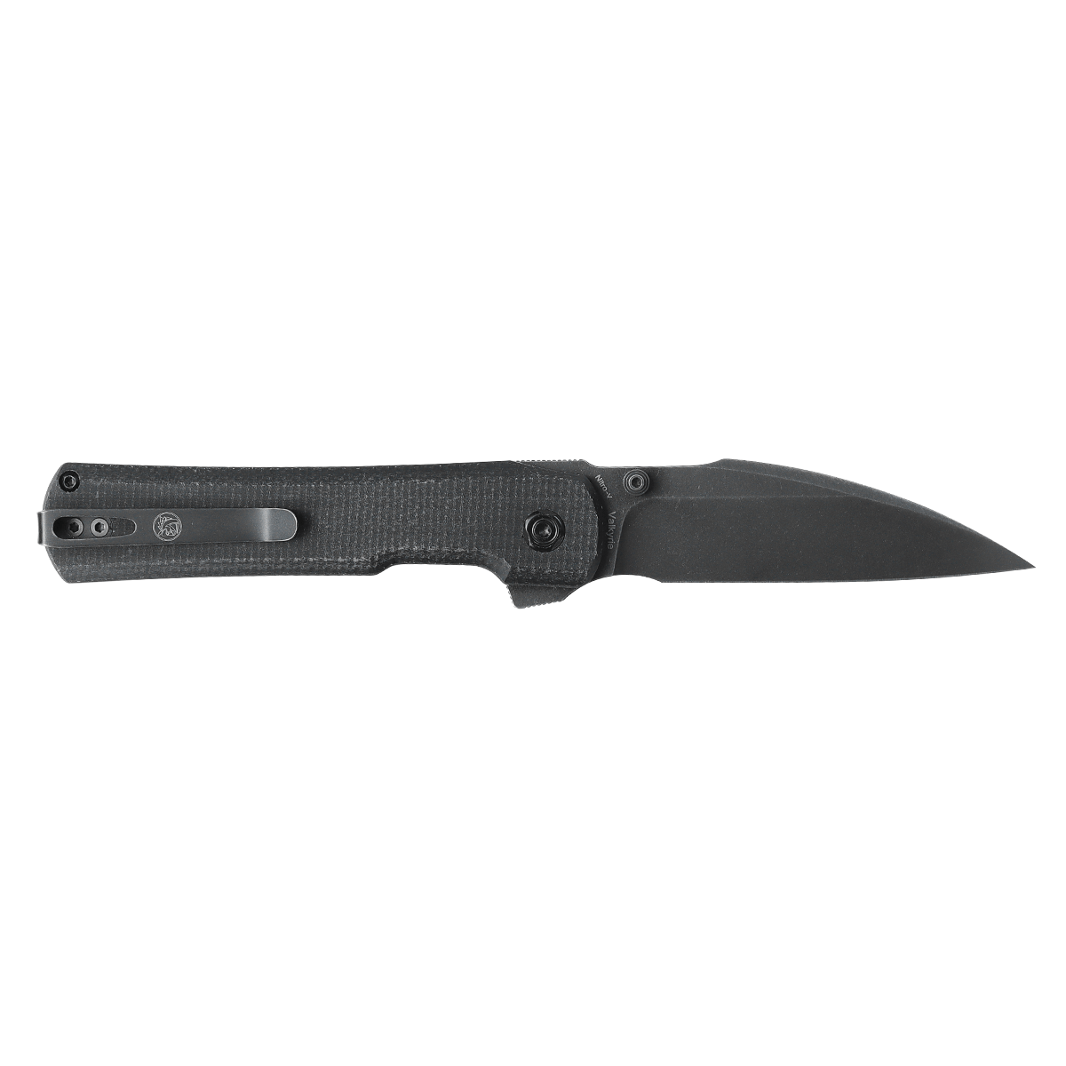 Vosteed Valkyrie EDC knife with black blade and handle