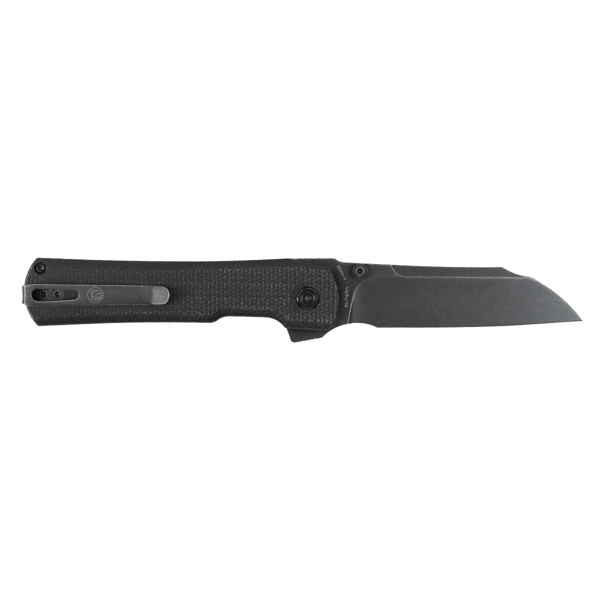 Vosteed Valkyrie folding knife with black stonewash blade