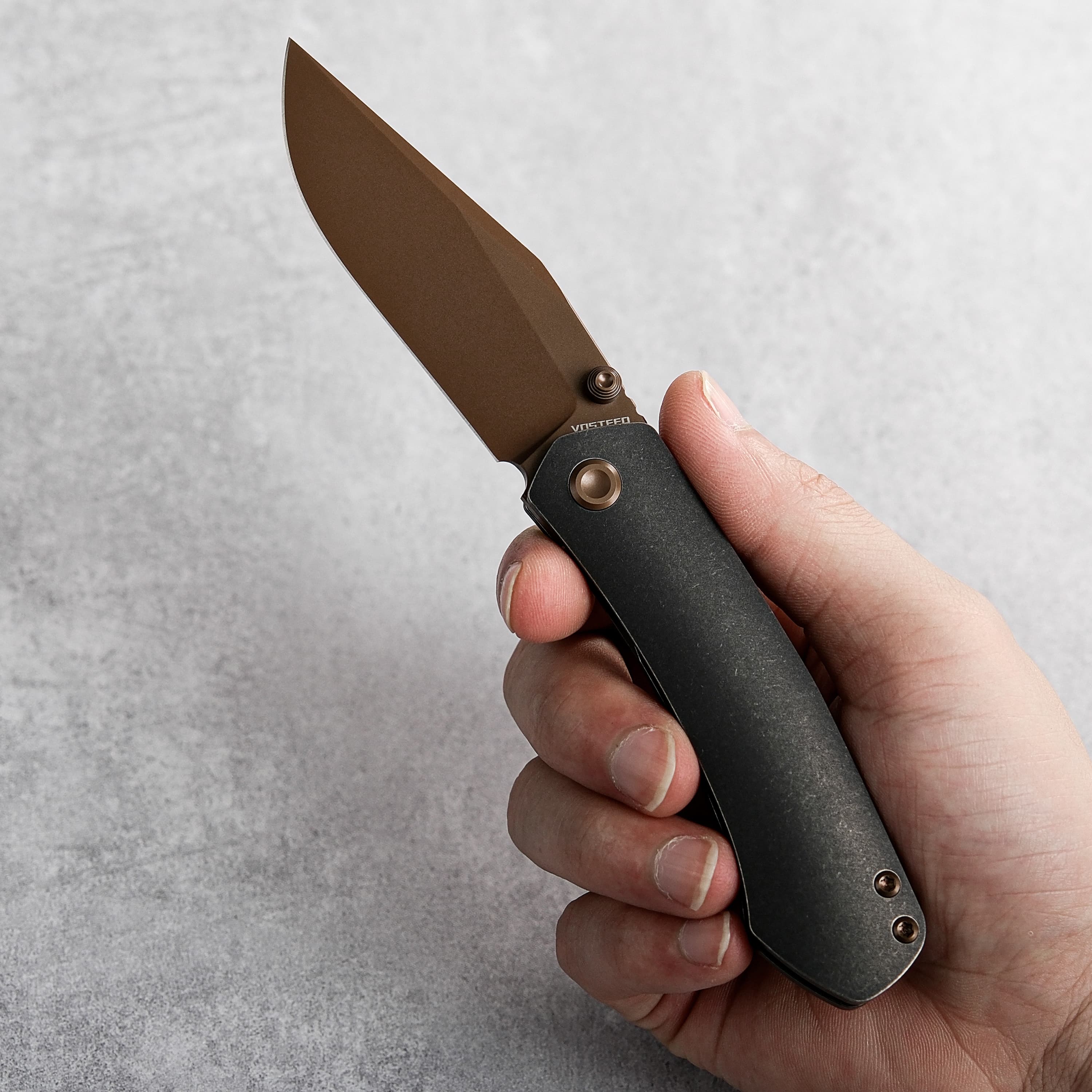 Vallhund- Frame Lock Knife (3.02" S35VN Blade & Titanium Handle) - A2103