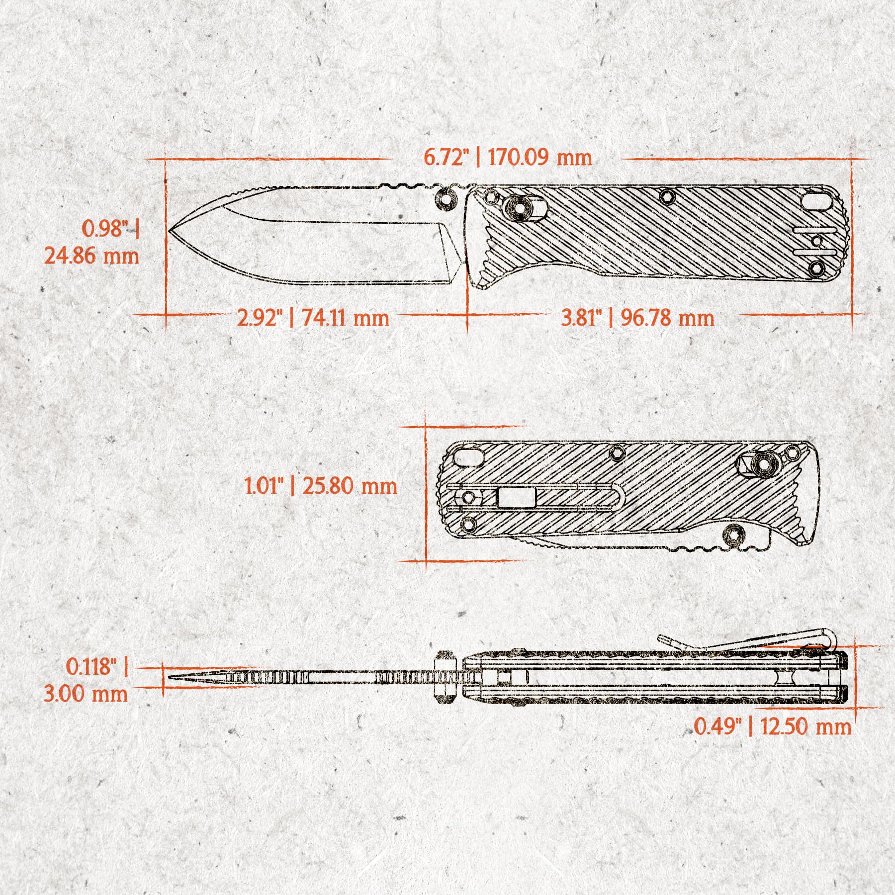 Vombat - Crossbar Lock (2.92" M390 Blade & Aluminum Handle) - A4104